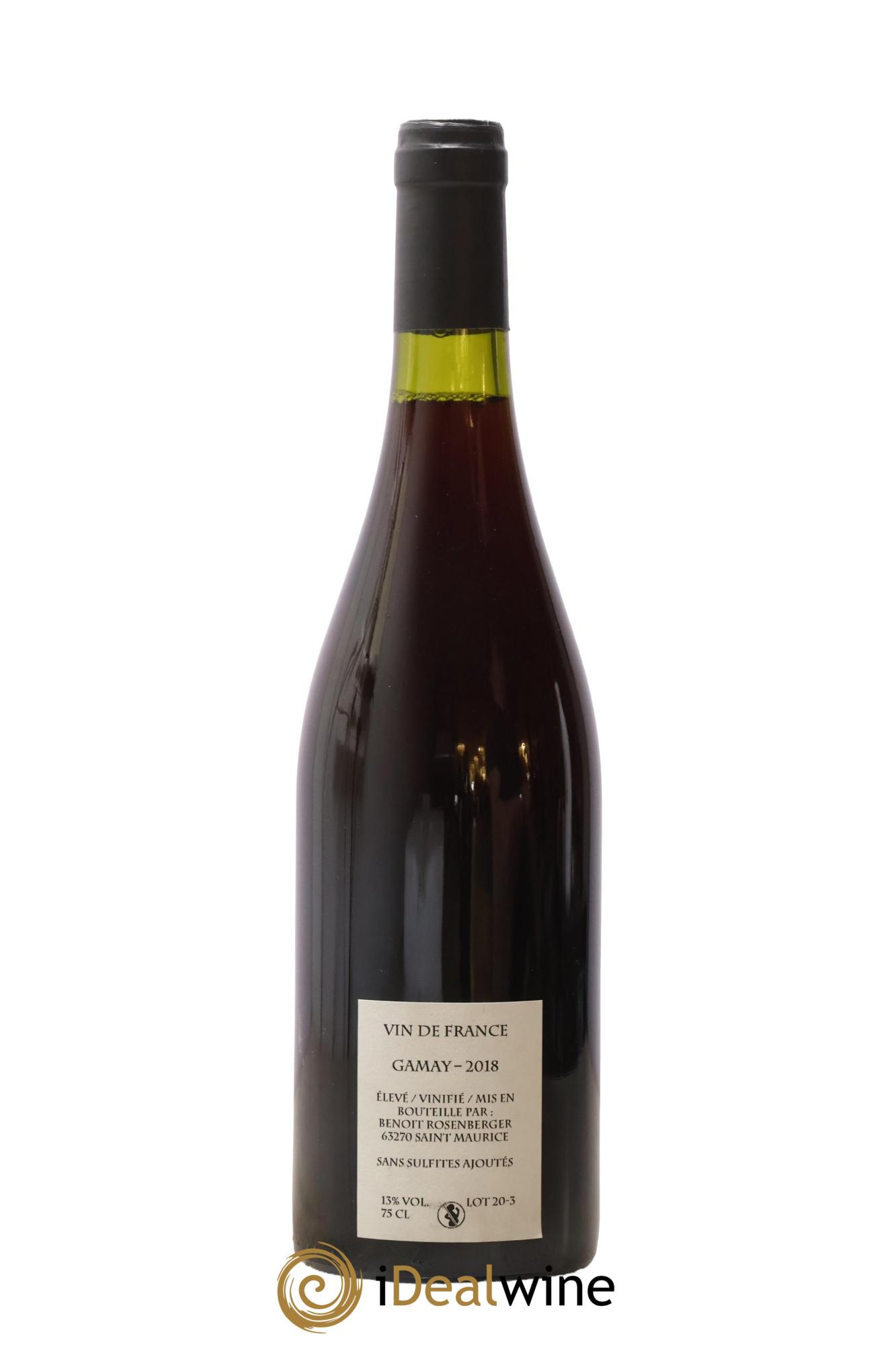 Vin de France Loup des Vignes Benoit Rosenberger 2018 - Posten von 1 Flasche - 1