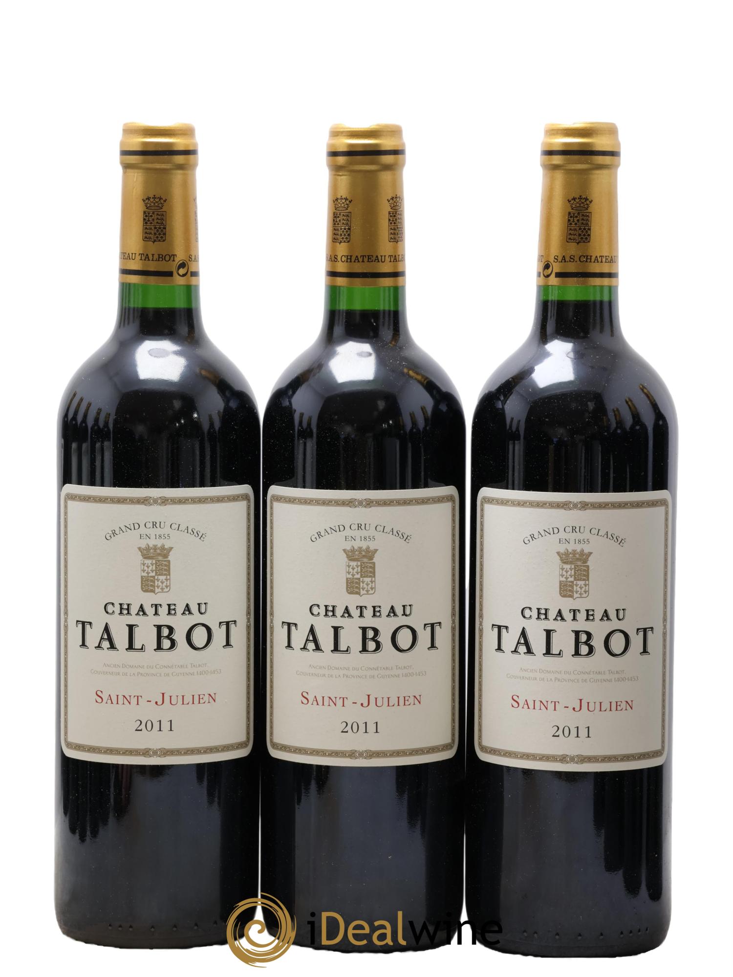 Château Talbot 4ème Grand Cru Classé  2011 - Lotto di 12 bottiglie - 1