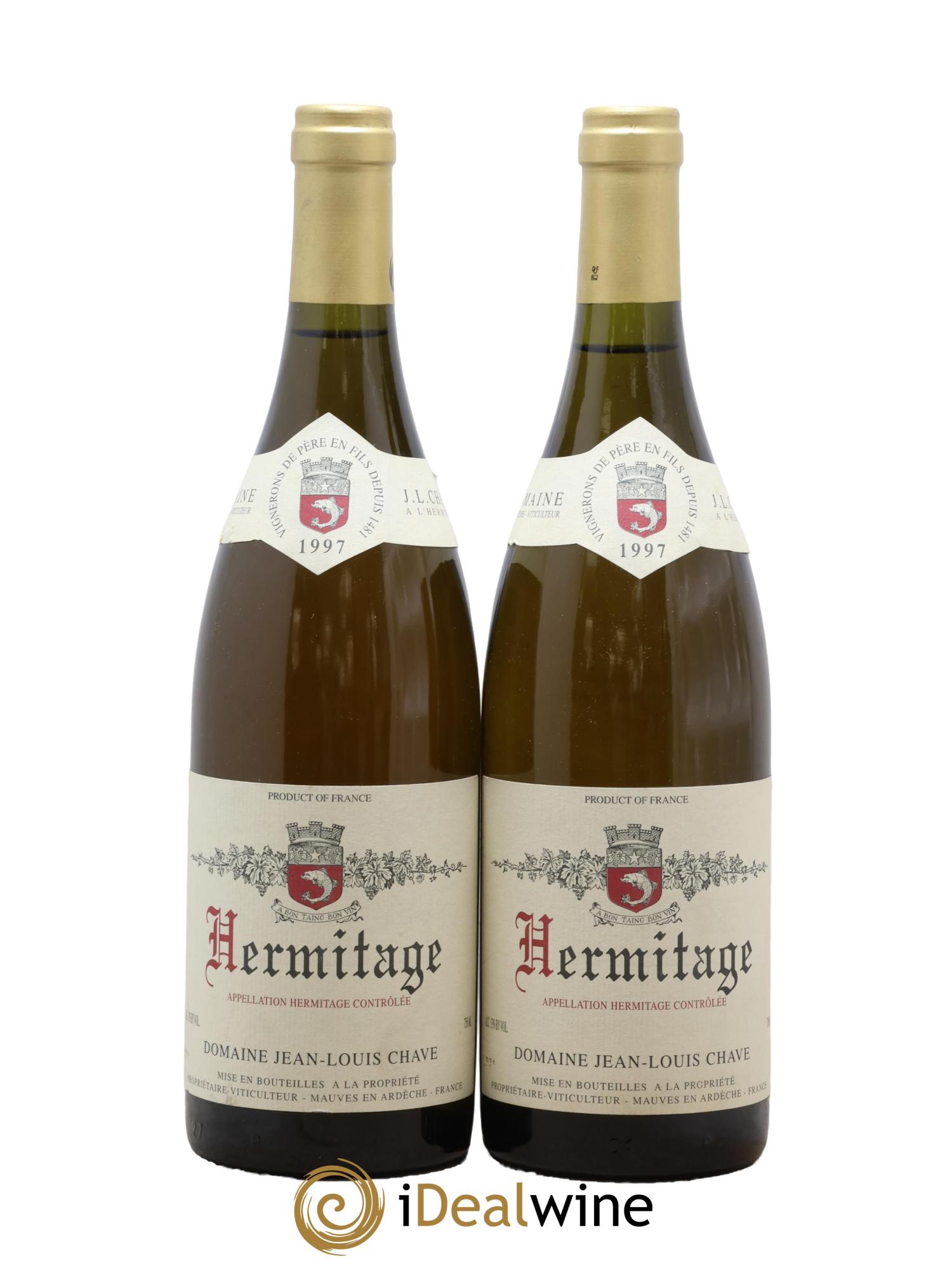 Hermitage Jean-Louis Chave 1997 - Lot of 2 bottles - 0