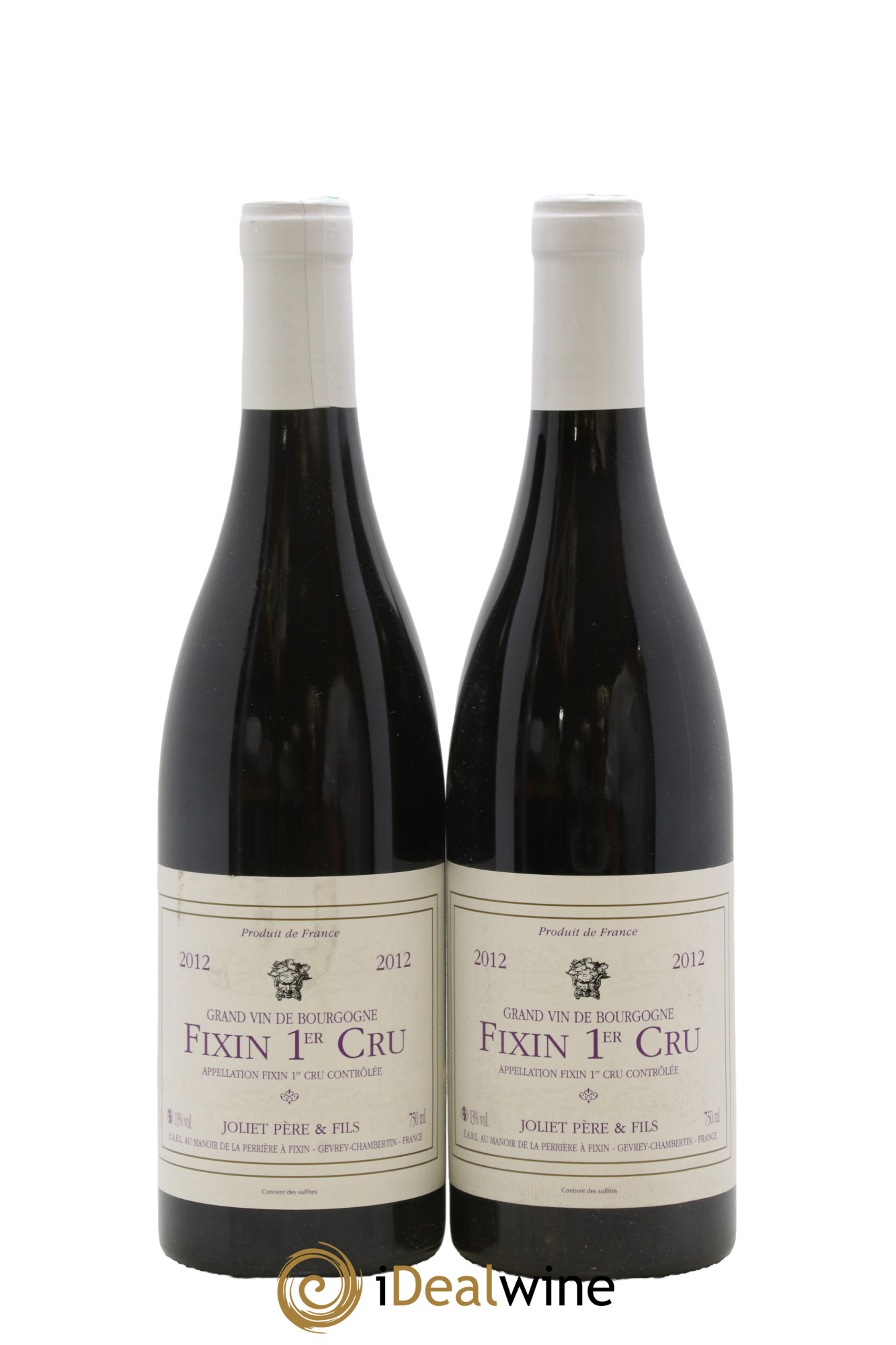 Fixin 1er Cru Joliet Père & Fils 2012 - Lot de 2 bouteilles - 0