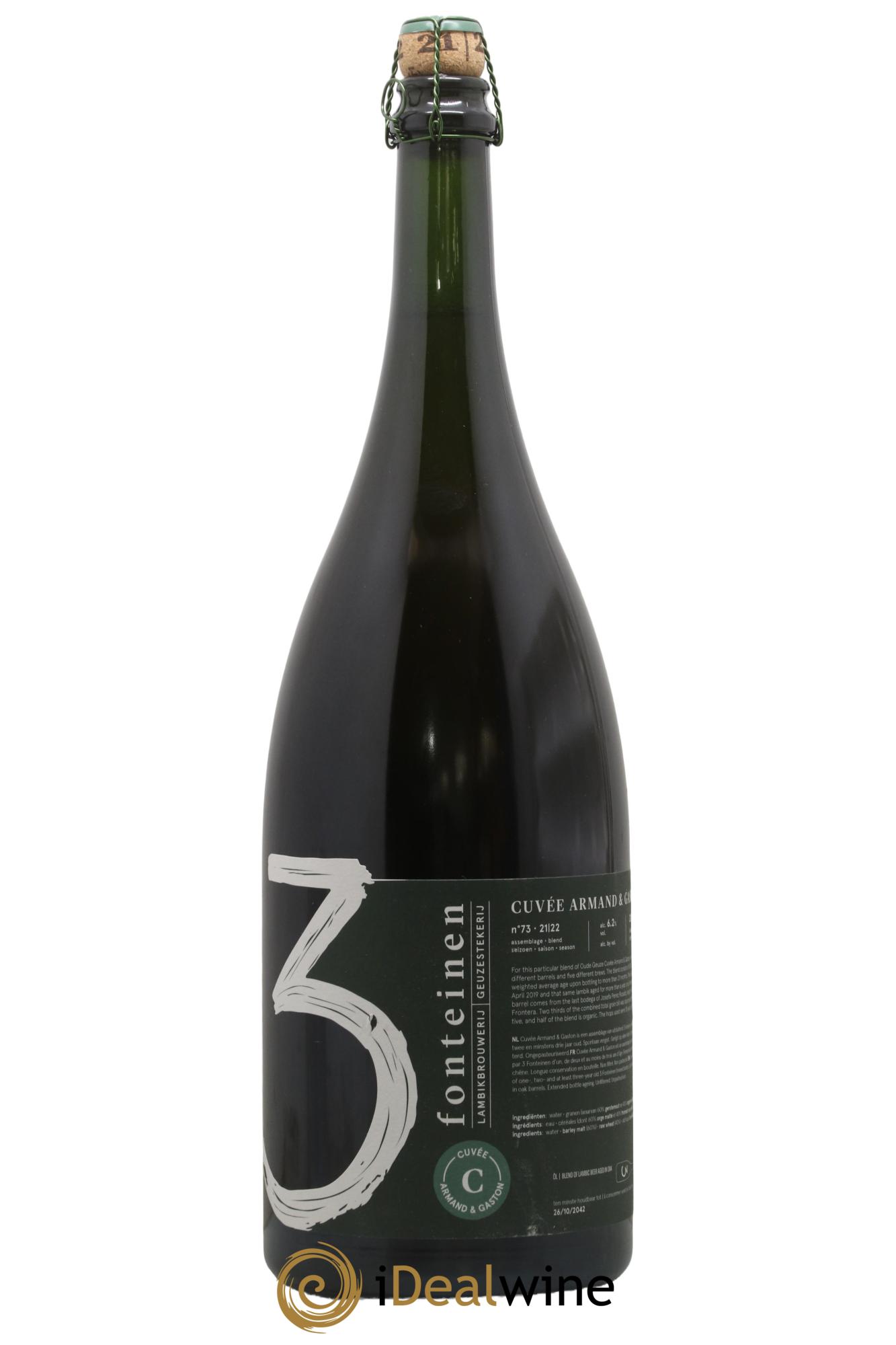 Bière (season 21|22) Blend n° 73 - 3 Fonteinen Oude Gueuze Armand & Gaston - Posten von 1 Magnum - 0