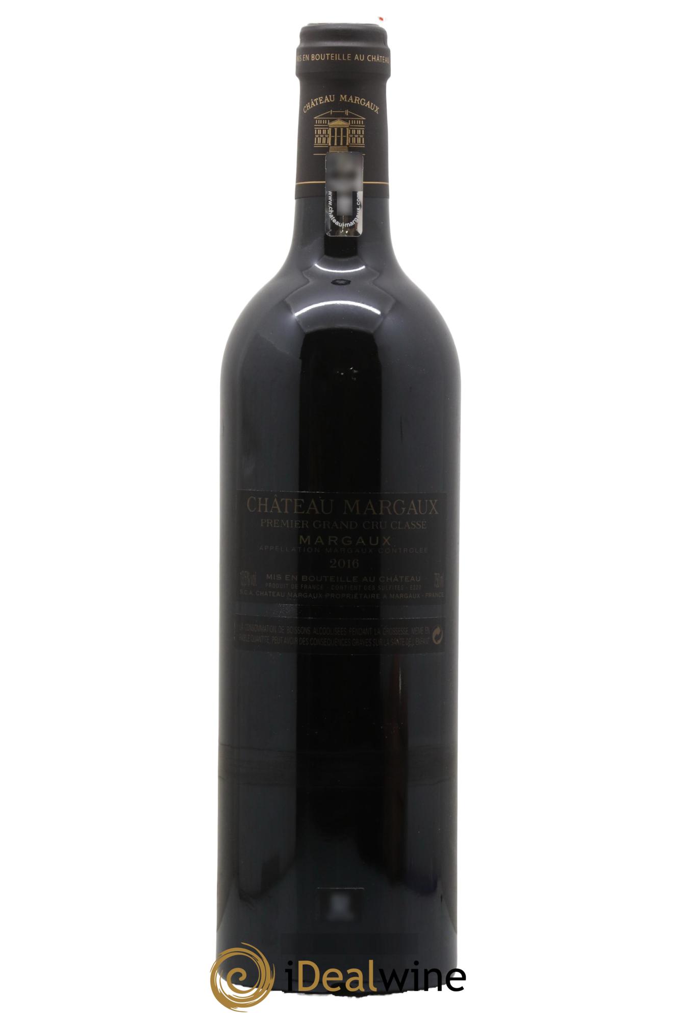 Château Margaux 1er Grand Cru Classé 2016 - Lot de 1 bouteille - 1