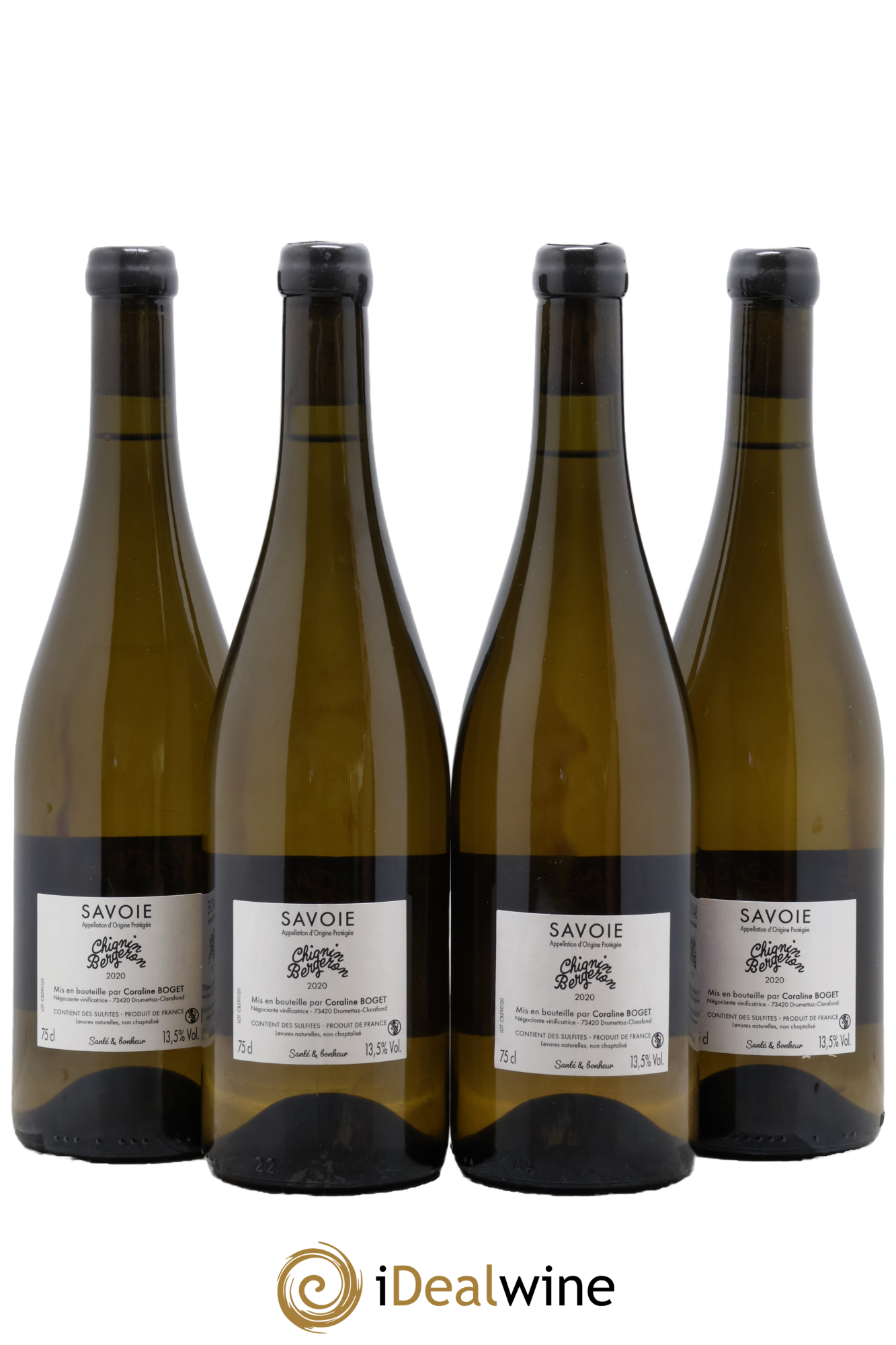 Vin de Savoie Chignin-Bergeron Caroline Boget 2020 - Lot of 4 bottles - 1
