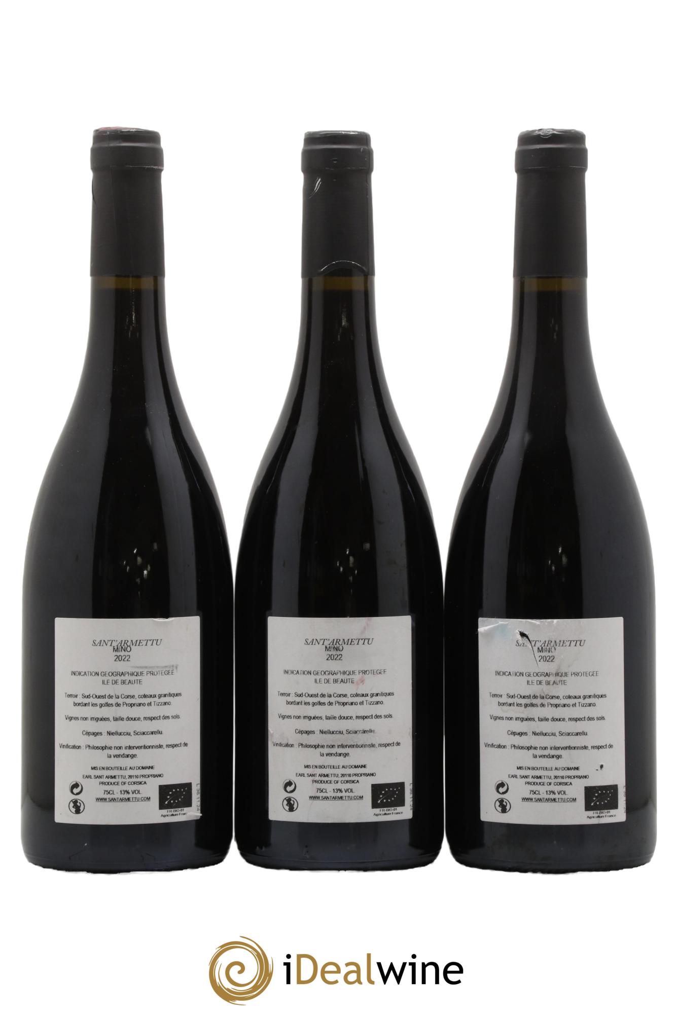 IGP Ile de Beauté Minò Sant Armettu (Domaine) 2022 - Lot de 3 bouteilles - 1