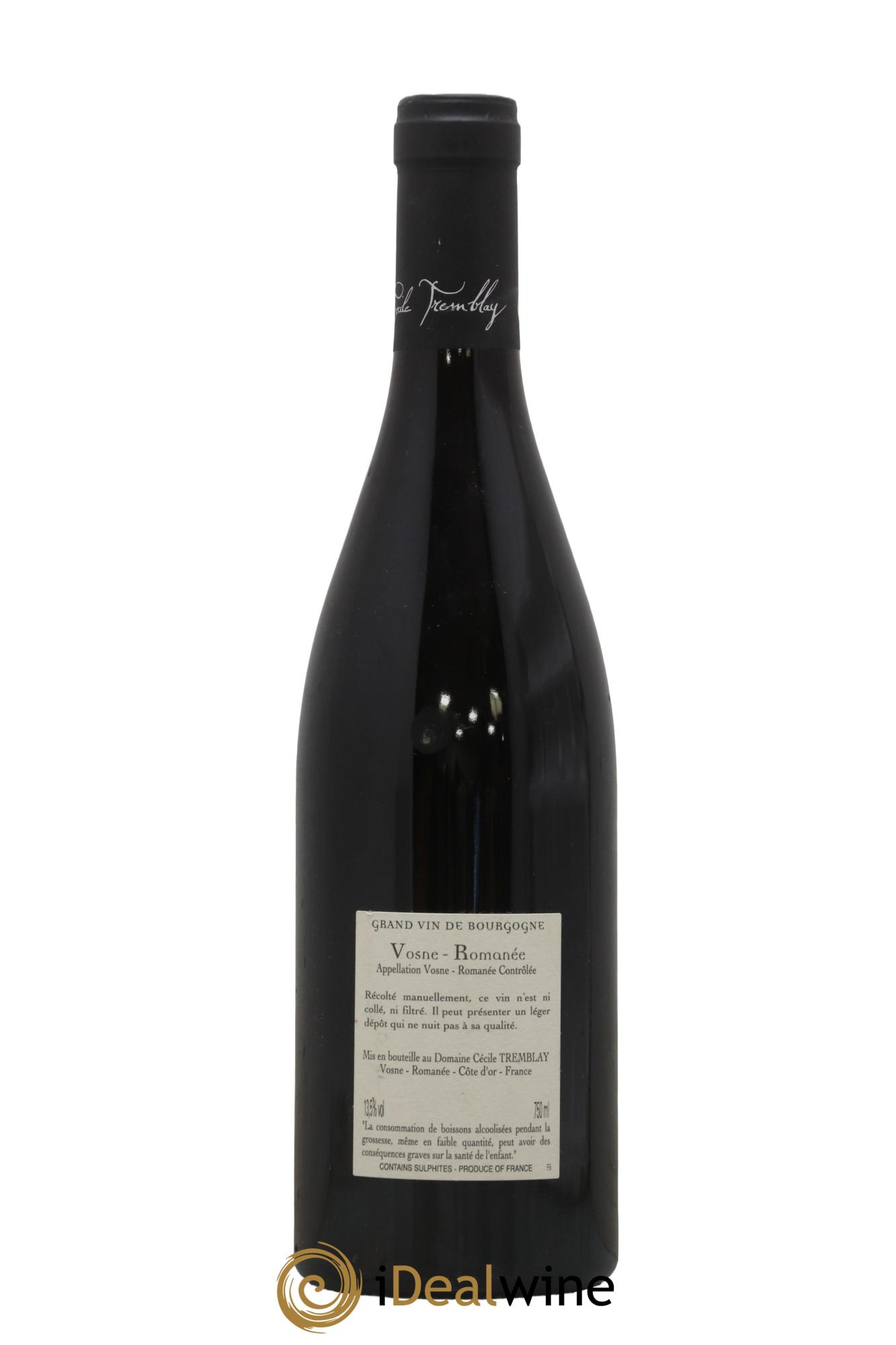 Vosne-Romanée Vieilles Vignes Cécile Tremblay 2018 - Lot of 1 bottle - 1