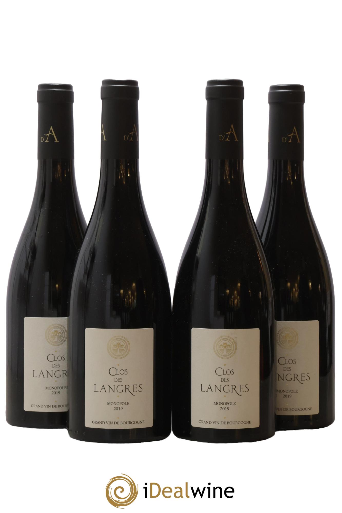 Bourgogne Clos des Langres Domaine d'Ardhuy 2019 - Lot de 4 bouteilles - 0