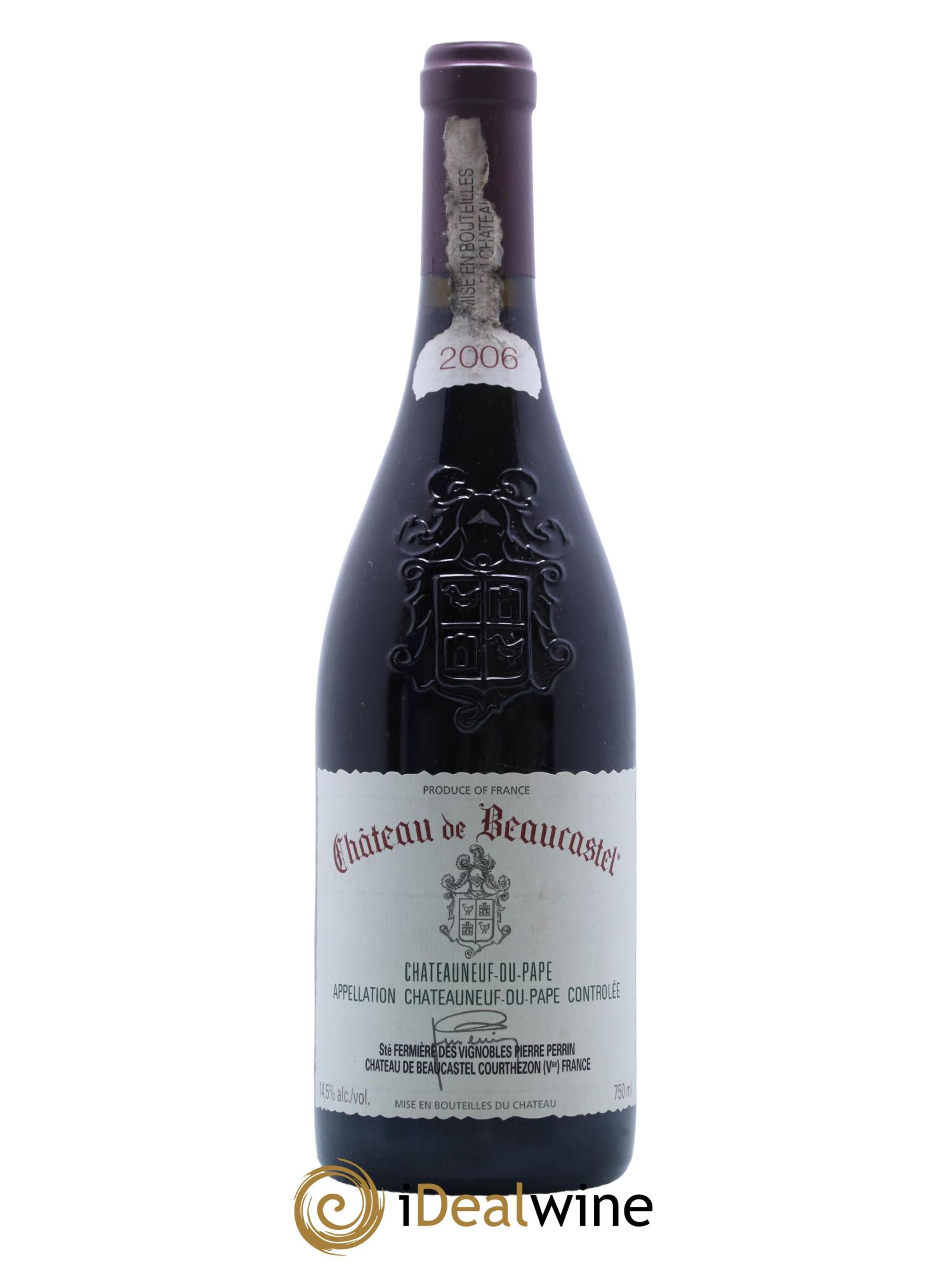 Châteauneuf-du-Pape Château de Beaucastel Famille Perrin 2006 - Lot de 1 bouteille - 0