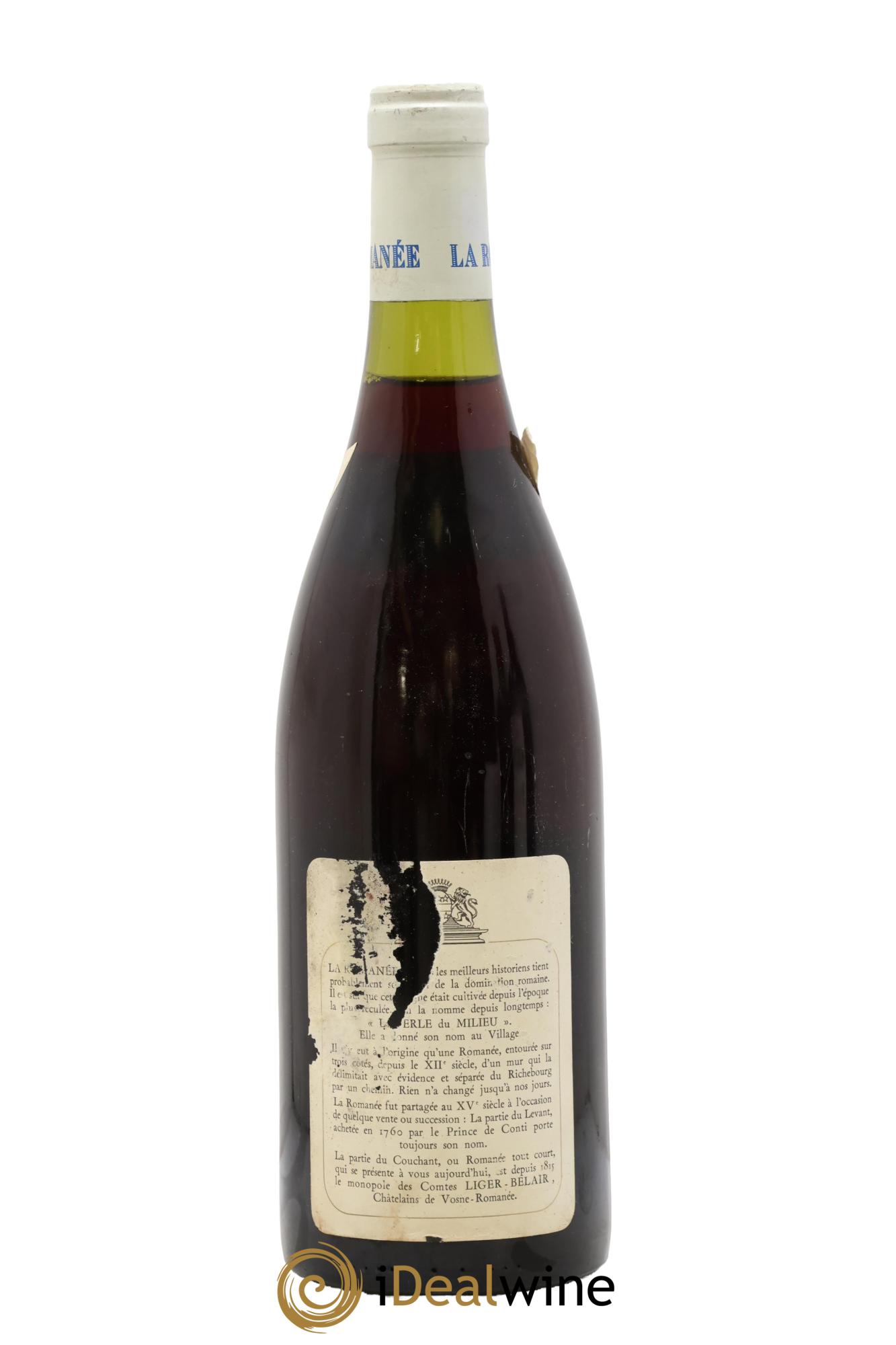 La Romanée Grand Cru Comte Liger-Belair (Domaine du) Bouchard Père et Fils 1990 - Lotto di 1 bottiglia - 1