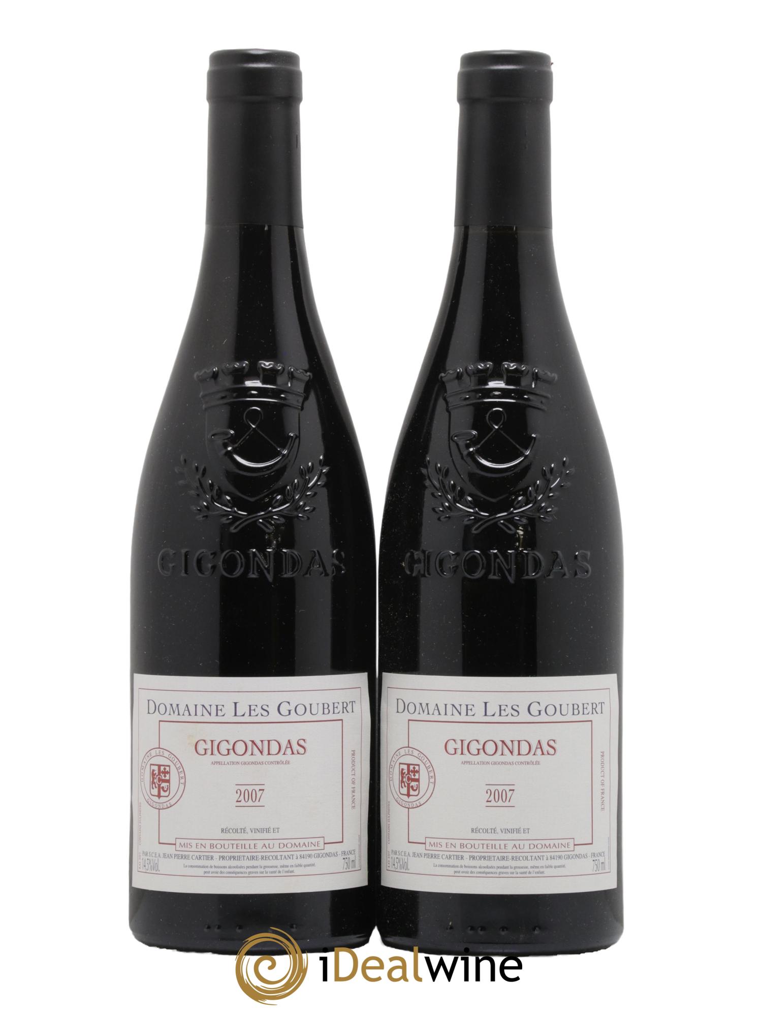 Gigondas Domaine Les Goubert 2007 - Lot de 2 bouteilles - 0