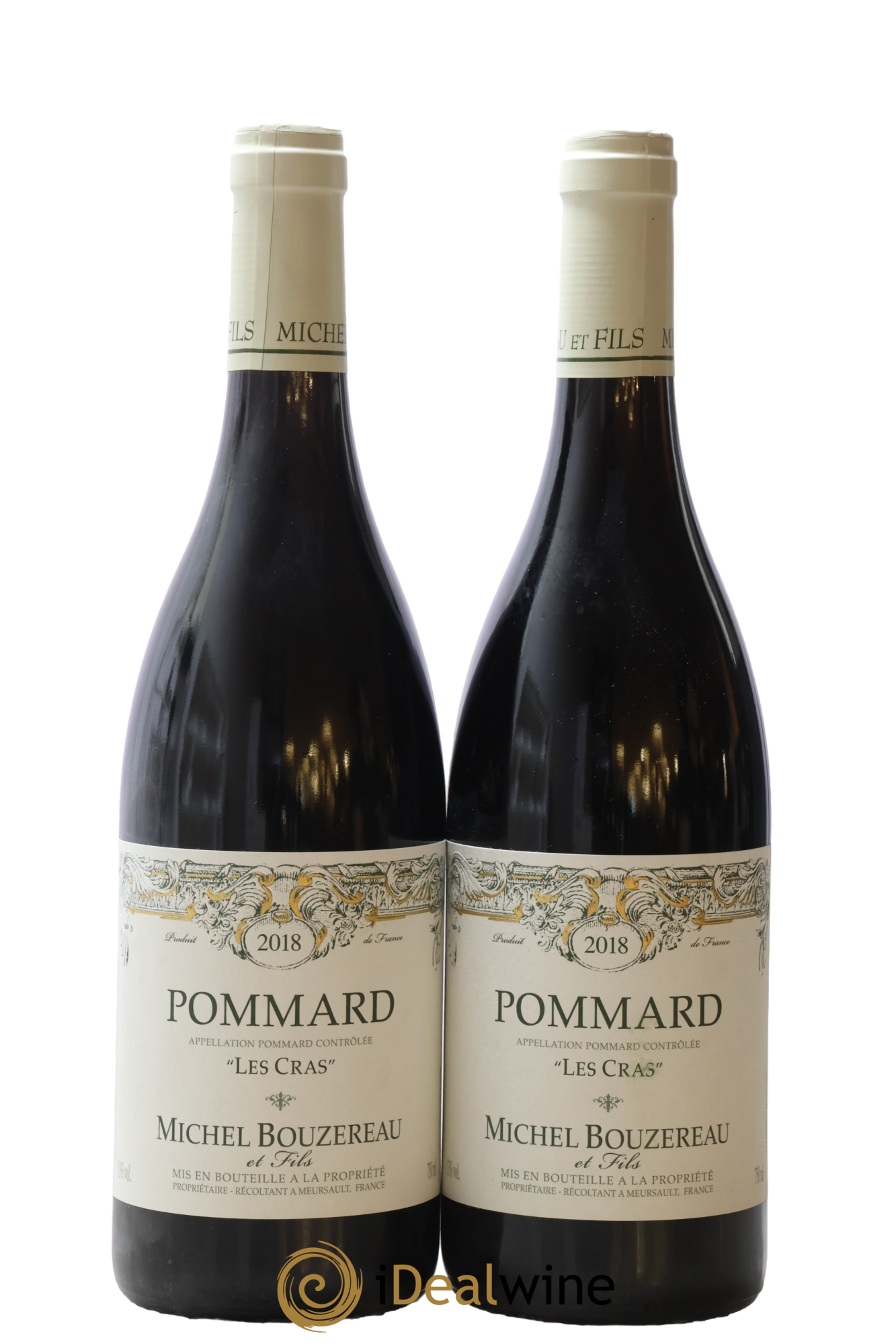 Pommard Les Cras Michel Bouzereau et Fils (Domaine) 2018 - Lot de 2 bouteilles - 0