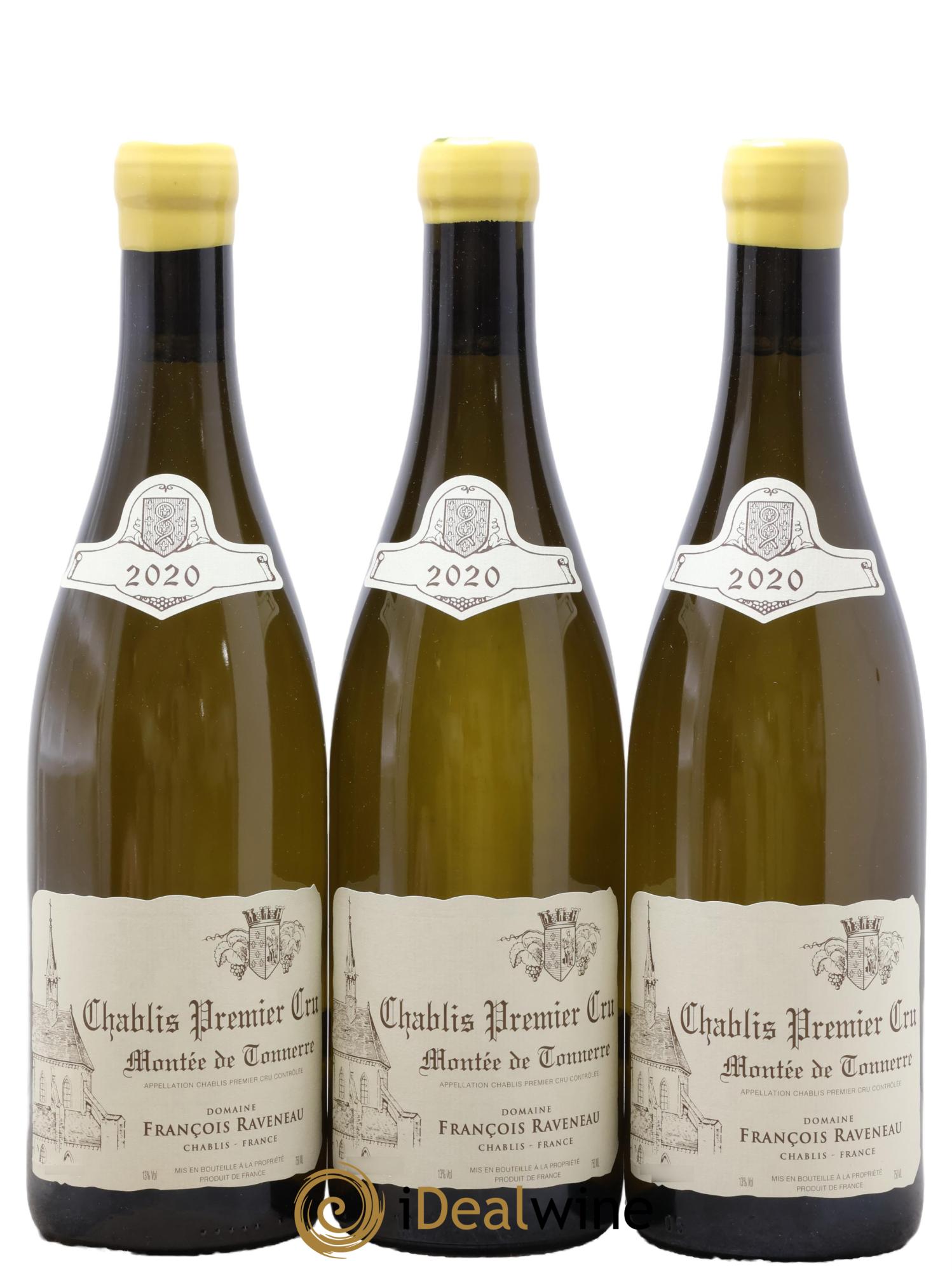 Chablis 1er Cru Montée de Tonnerre Raveneau (Domaine) 2020 - Lotto di 3 bottiglie - 0