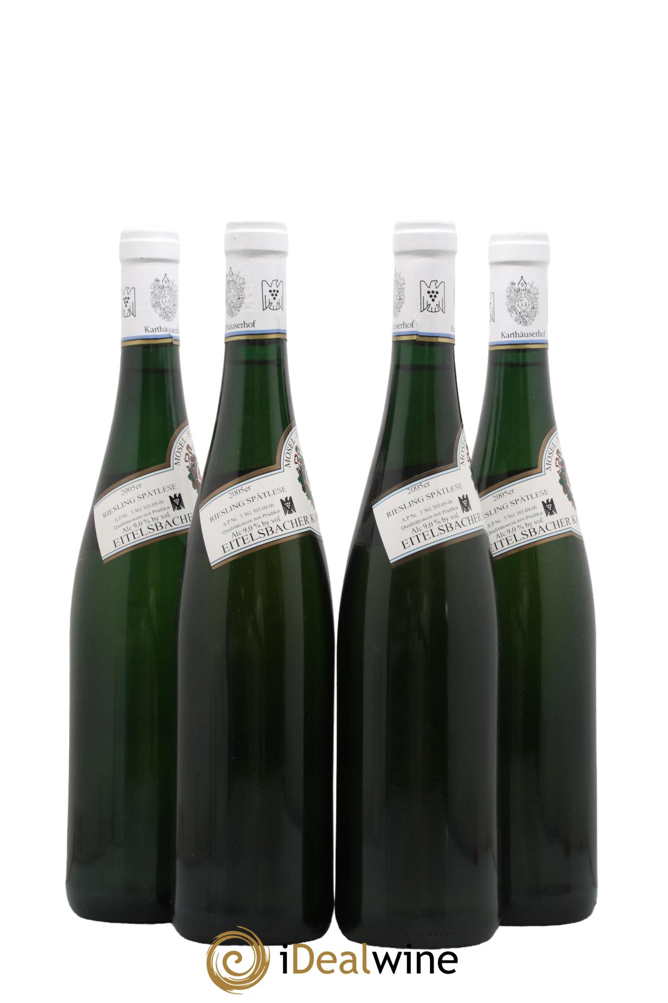 Allemagne Mosel-Saar Karthäuserhofberg Riesling Spätlese Karthäuserhof 2005 - Lot of 4 bottles - 1