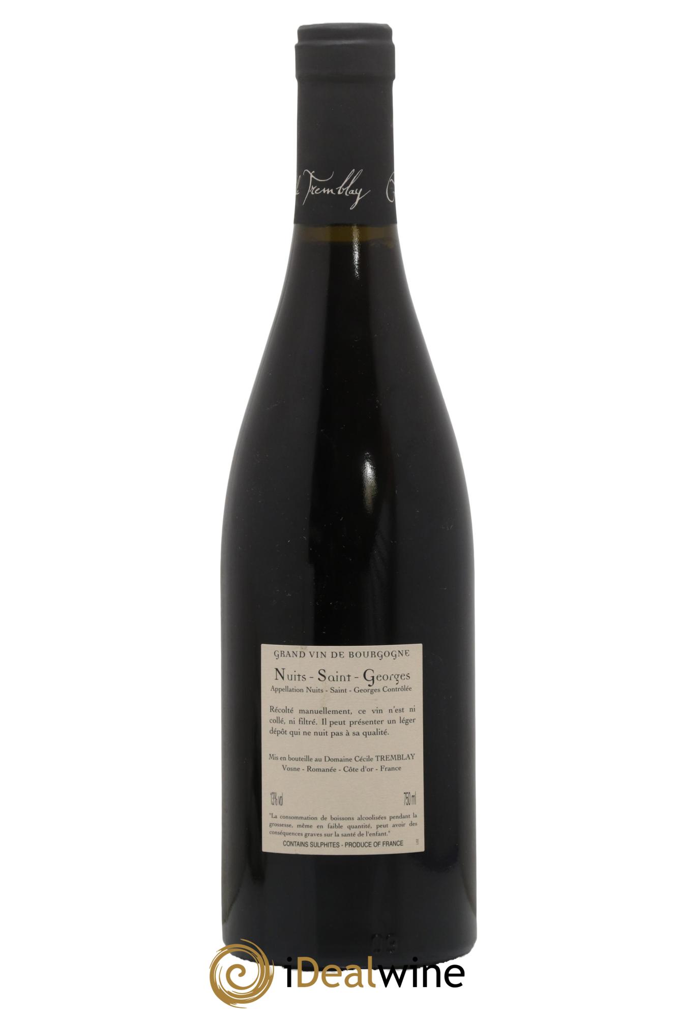 Nuits-Saint-Georges Albuca Cécile Tremblay 2012 - Lot de 1 bouteille - 1