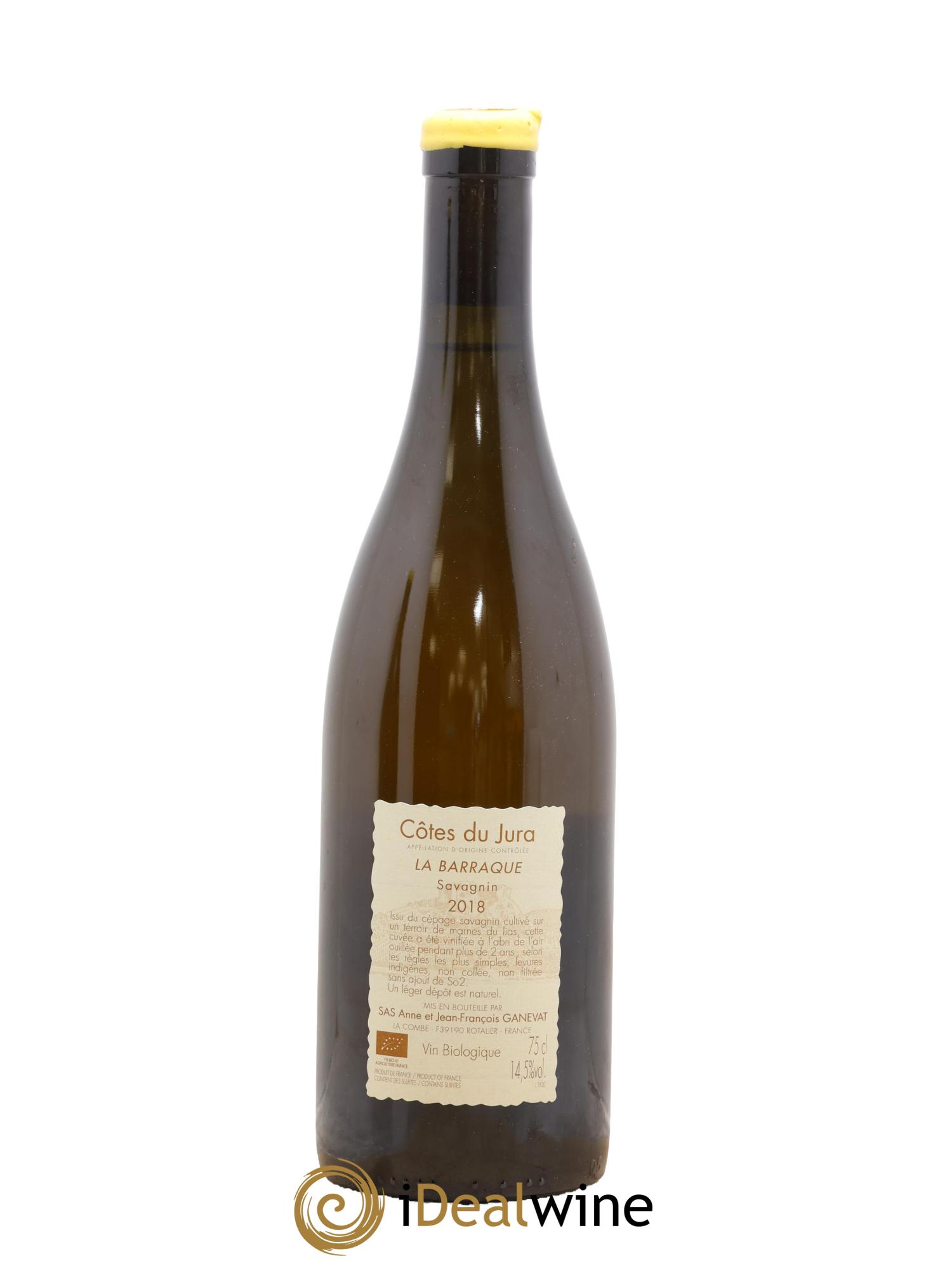 Côtes du Jura La Barraque Savagnin Anne et Jean François Ganevat 2018 - Lotto di 1 bottiglia - 1