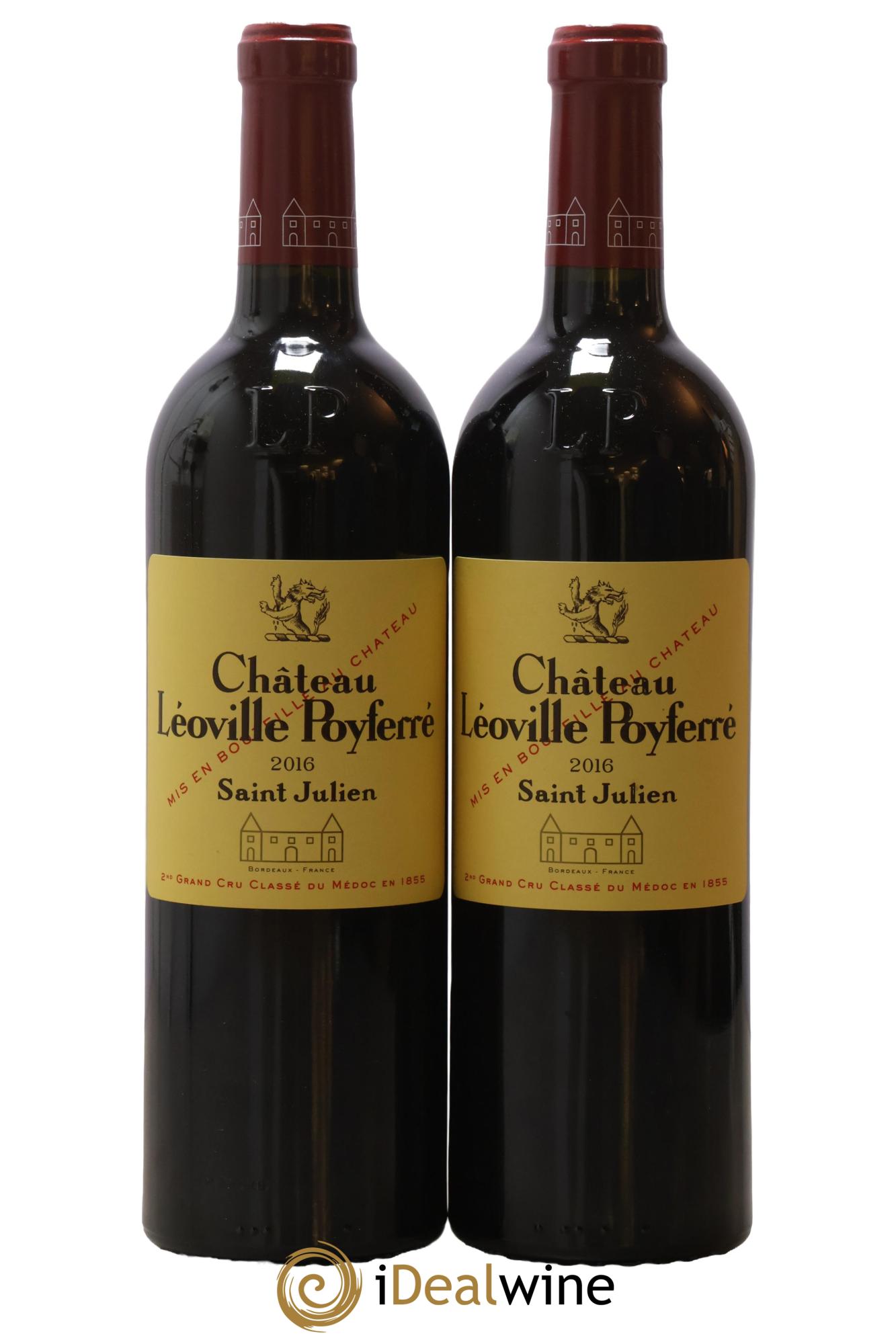 Château Léoville Poyferré 2ème Grand Cru Classé 2016 - Lot de 2 bouteilles - 0