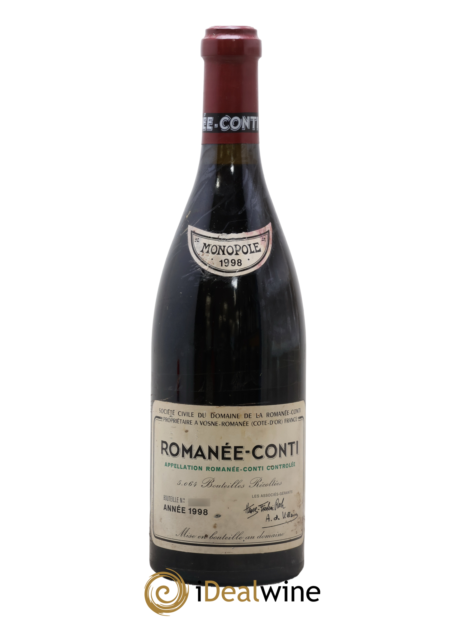 Romanée-Conti Grand Cru Domaine de la Romanée-Conti 1998 - Lot of 1 bottle - 0