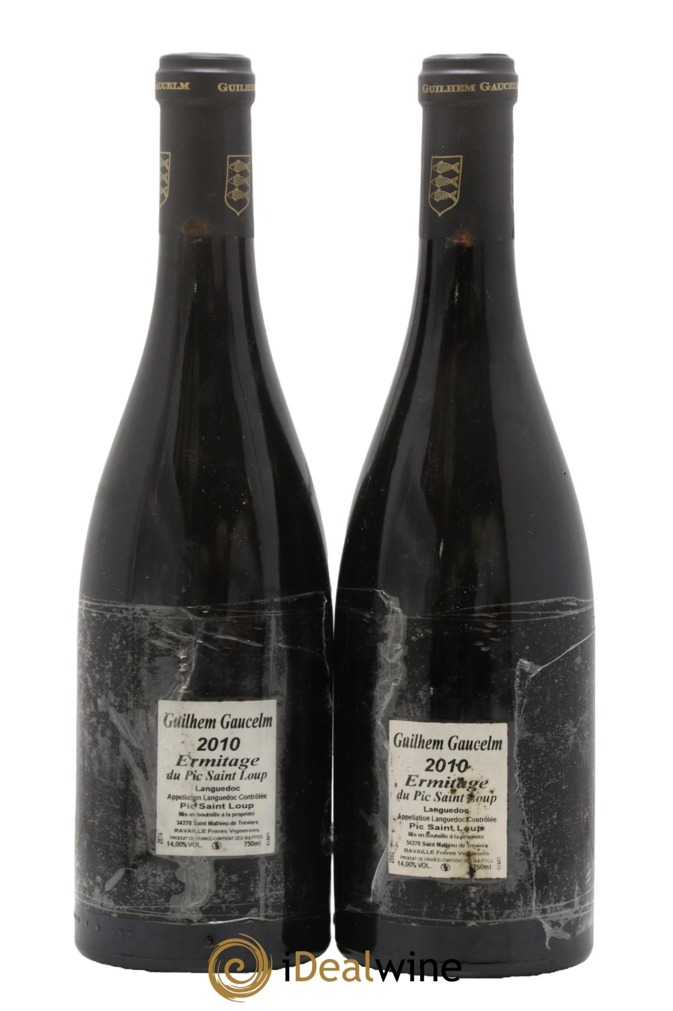 Pic Saint-Loup Héritage du Pic Saint-Loup (anciennement Ermitage) Guilhem Gaucelm 2010 - Lot de 2 bouteilles - 1