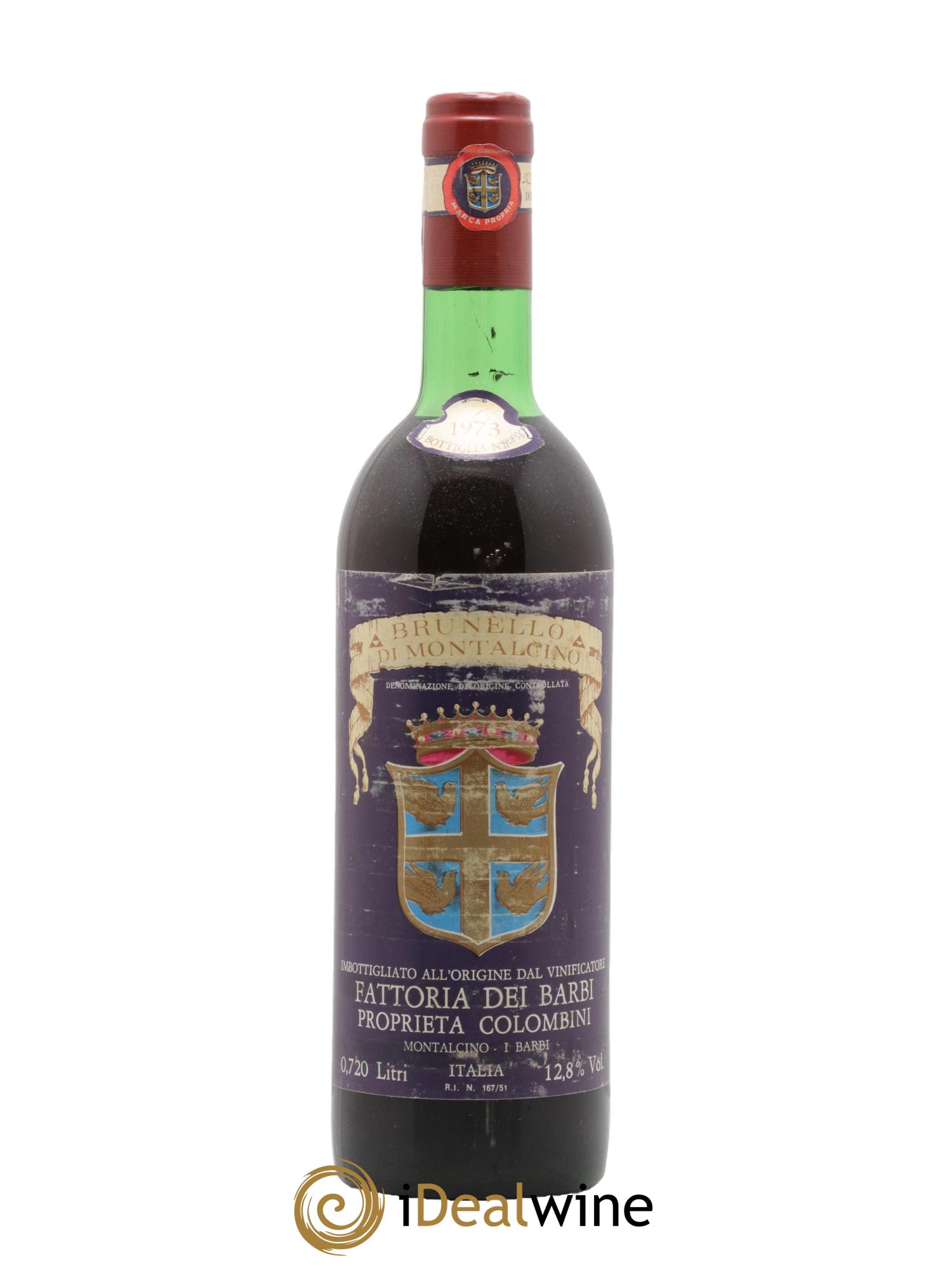Brunello di Montalcino Fattoria dei Barbi 1973 - Lot de 1 bouteille - 0
