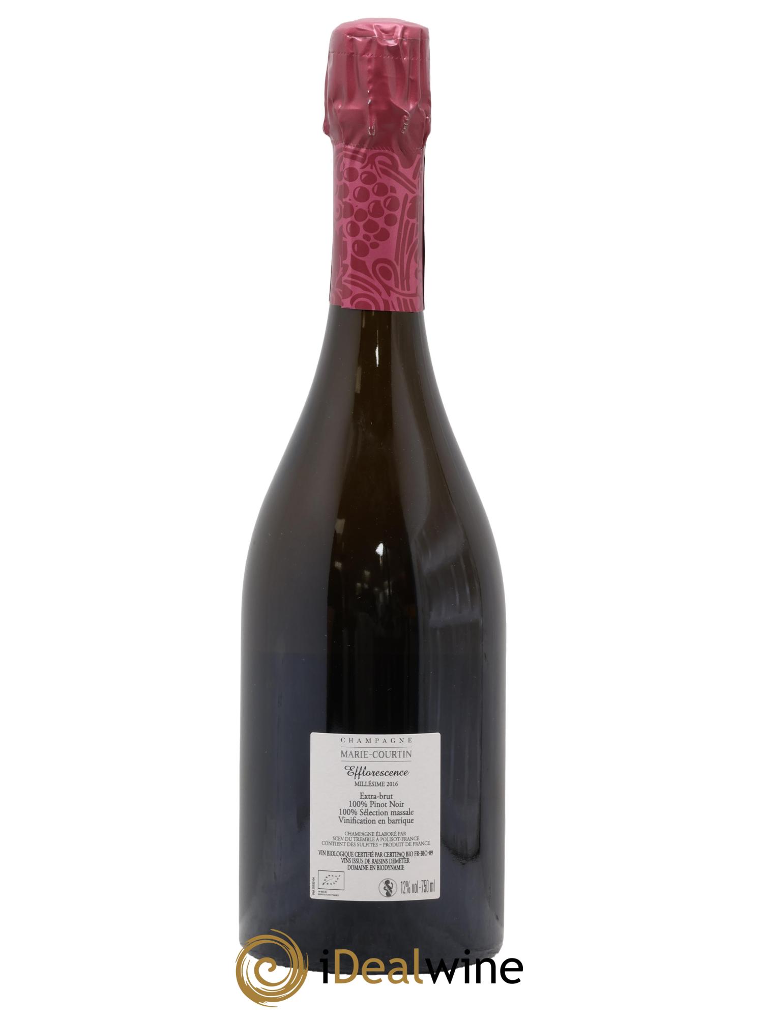 Efflorescence Extra-Brut Marie Courtin 2016 - Lot of 1 bottle - 1