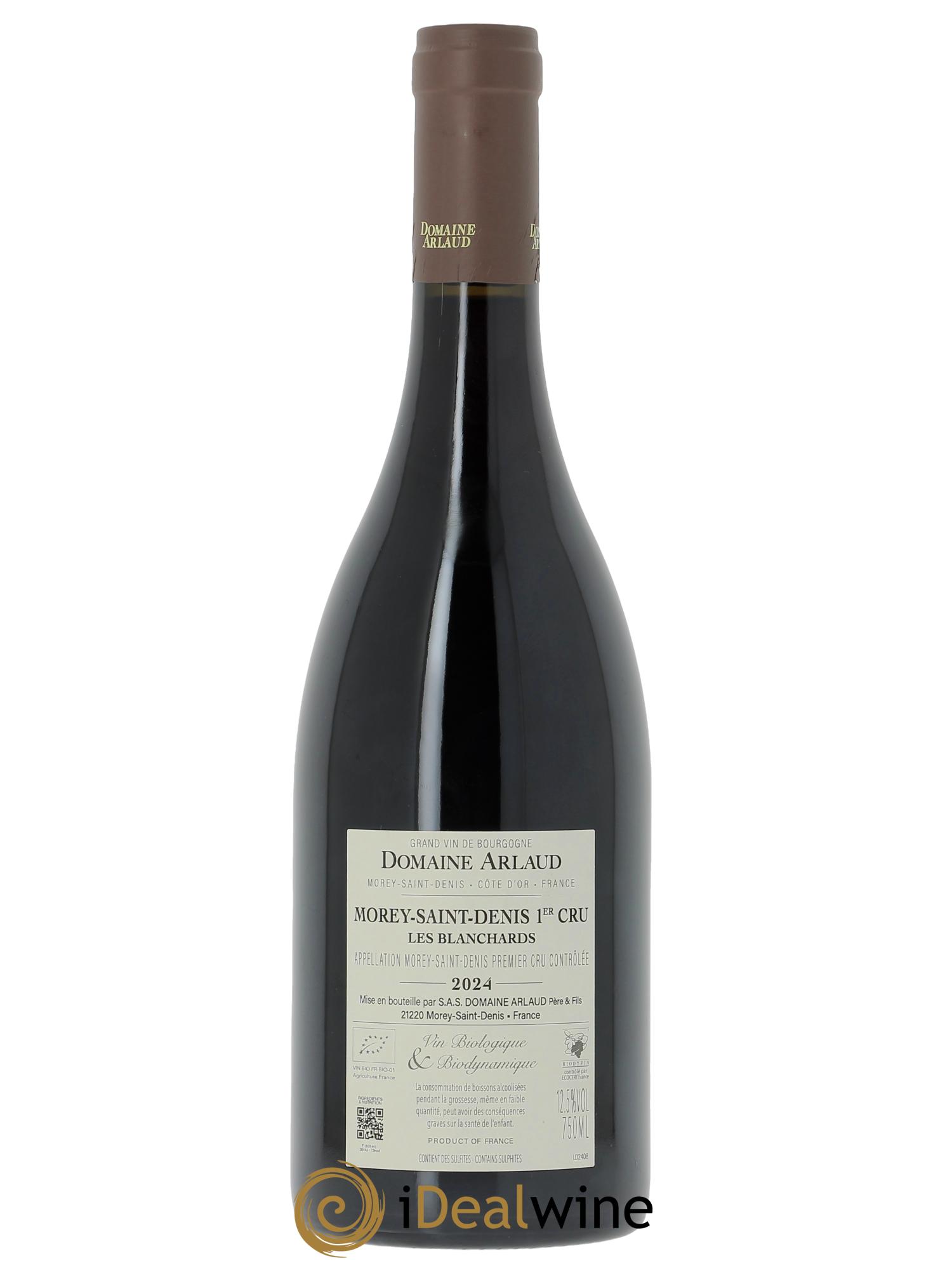 Morey-Saint-Denis 1er Cru Les Blanchards Arlaud 2024 - Lot de 1 bouteille - 1
