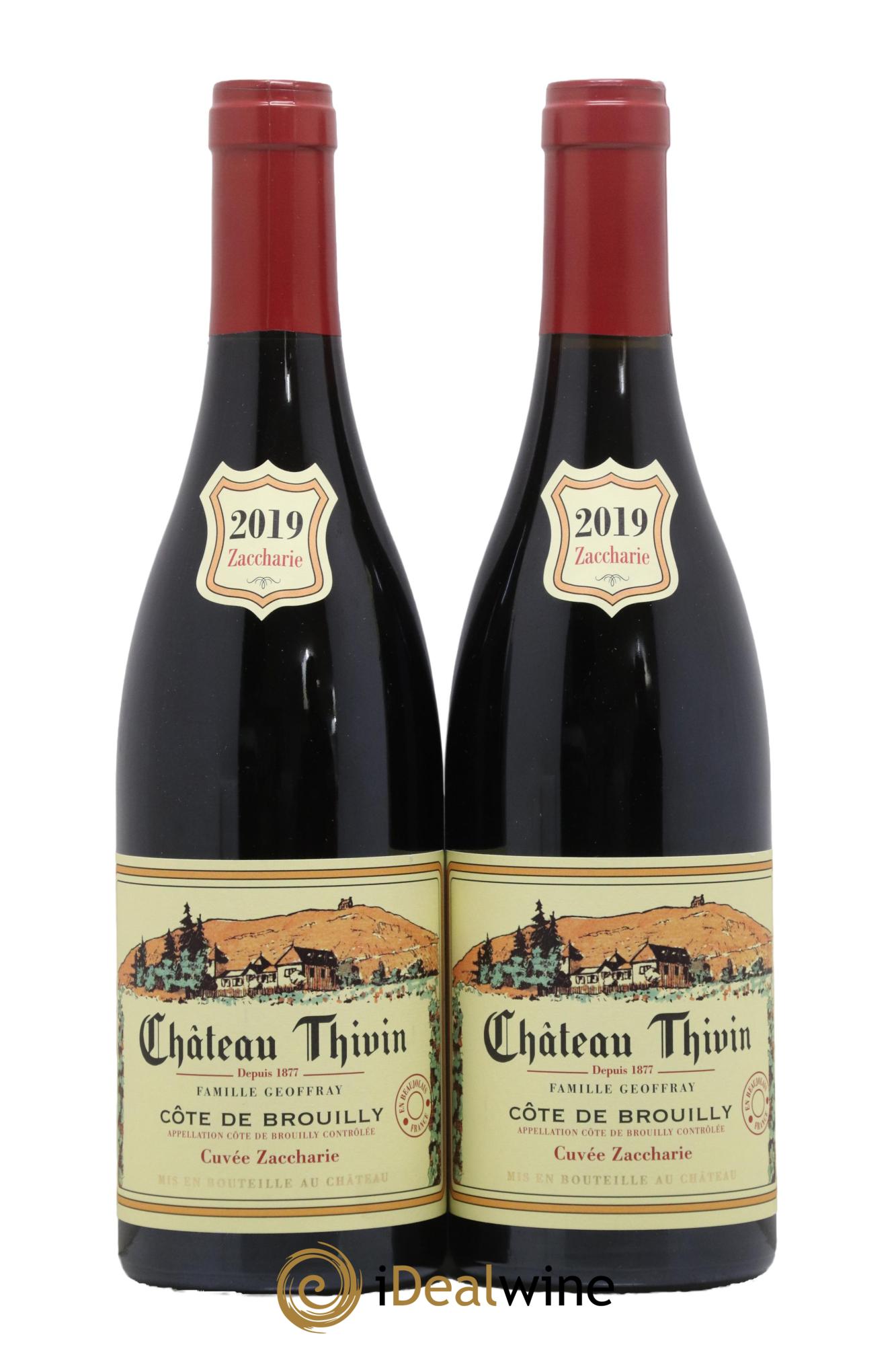 Côte de Brouilly Cuvée Zaccharie Château Thivin 2019 - Lot de 2 bouteilles - 0
