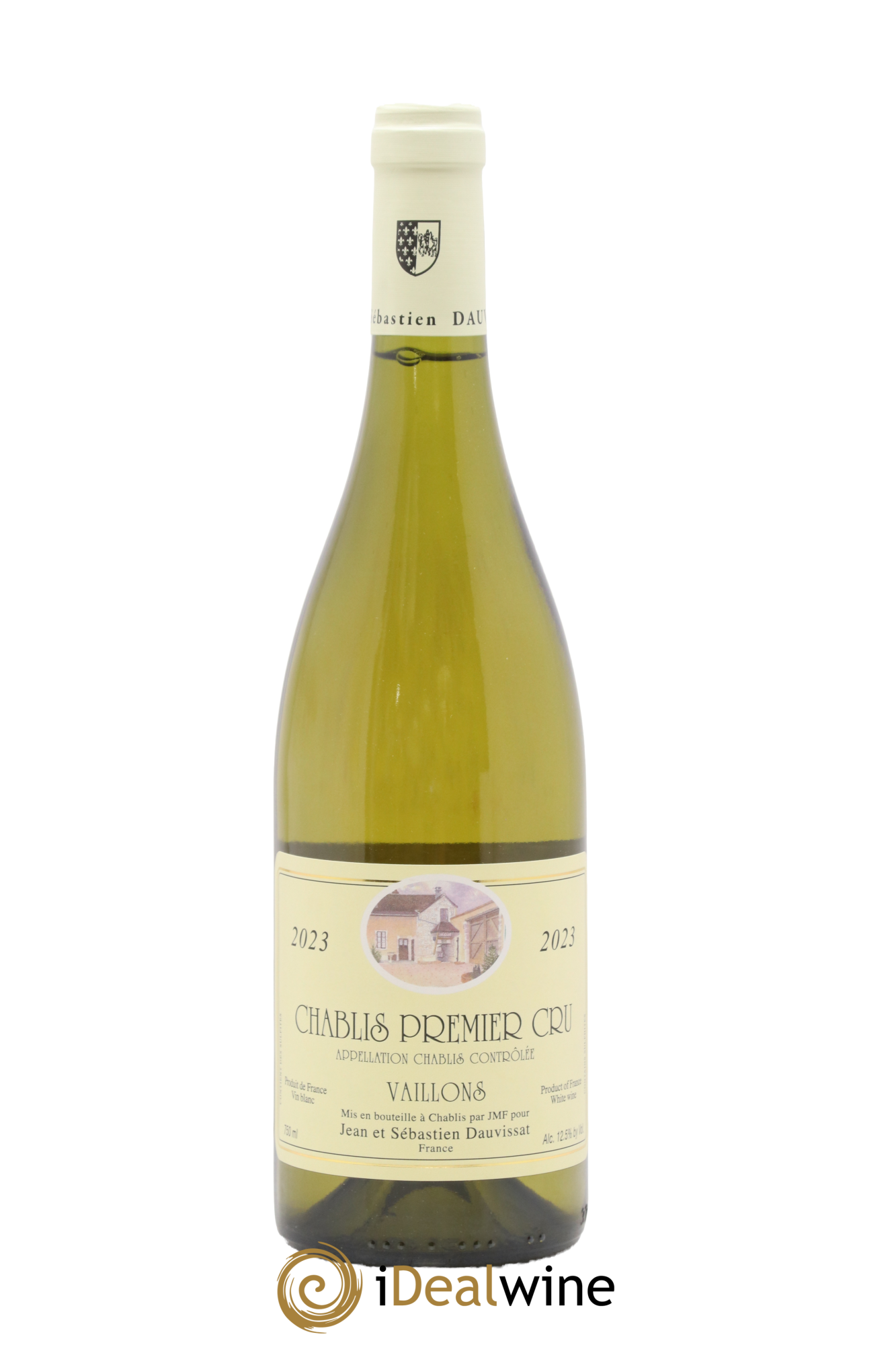 Chablis 1er Cru Vaillons Jean & Sébastien Dauvissat 2023 - Lot de 1 bouteille - 0