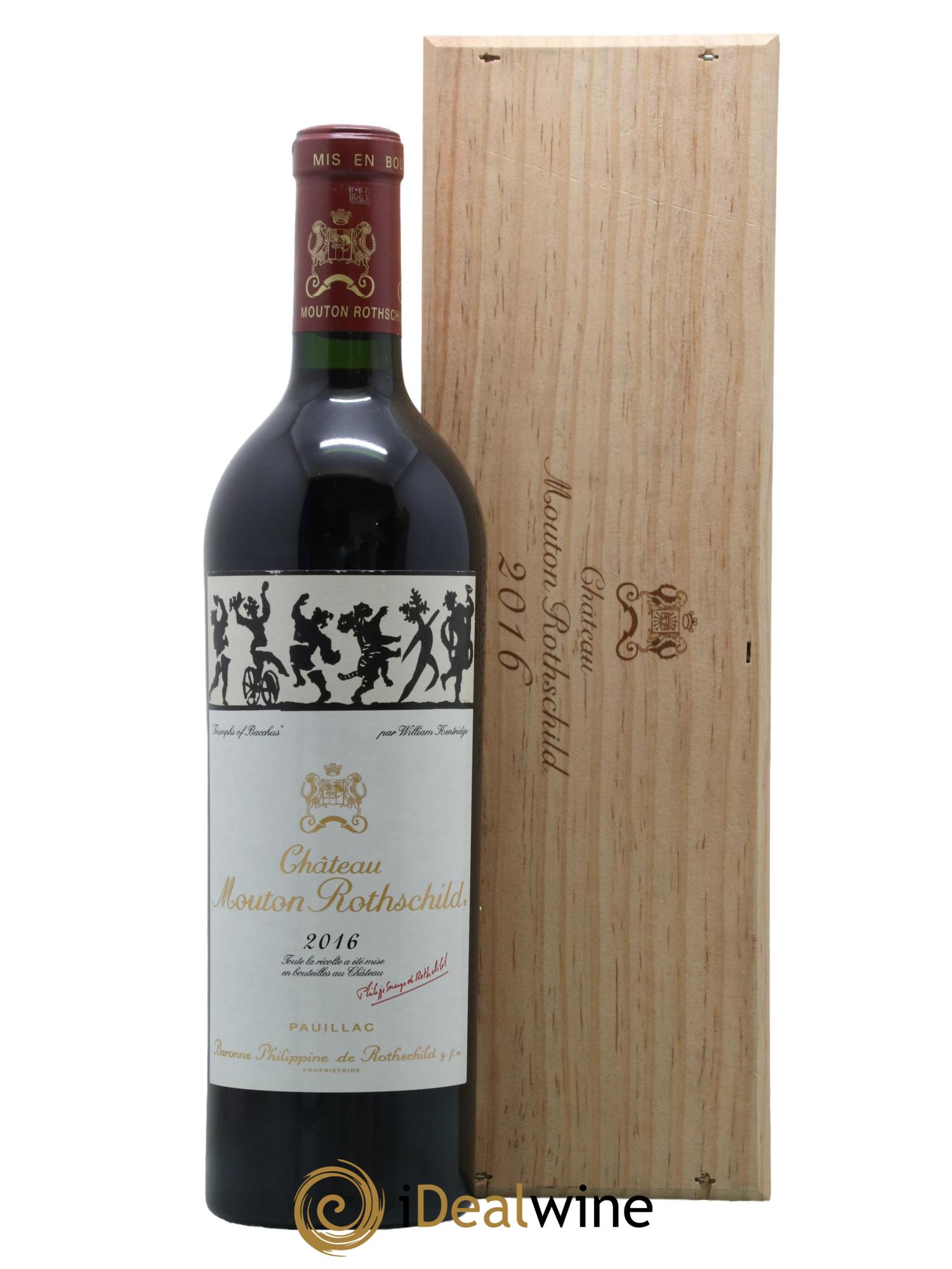 Château Mouton Rothschild 1er Grand Cru Classé 2016 - Lot de 1 bouteille - 1