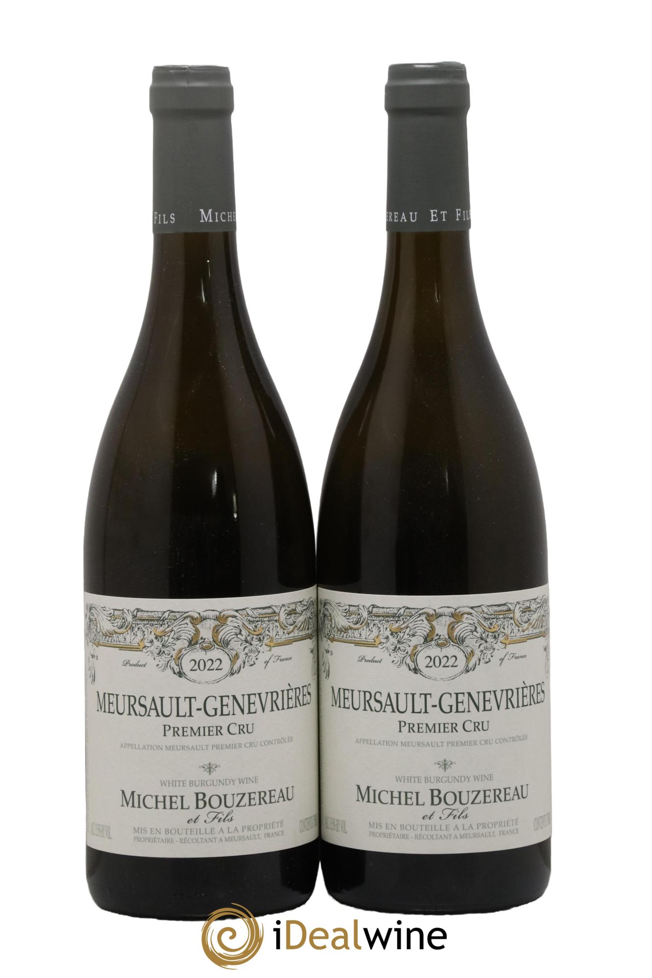 Meursault 1er Cru Les Genevrières Michel Bouzereau et Fils (Domaine) 2022 - Lot de 2 bouteilles - 0
