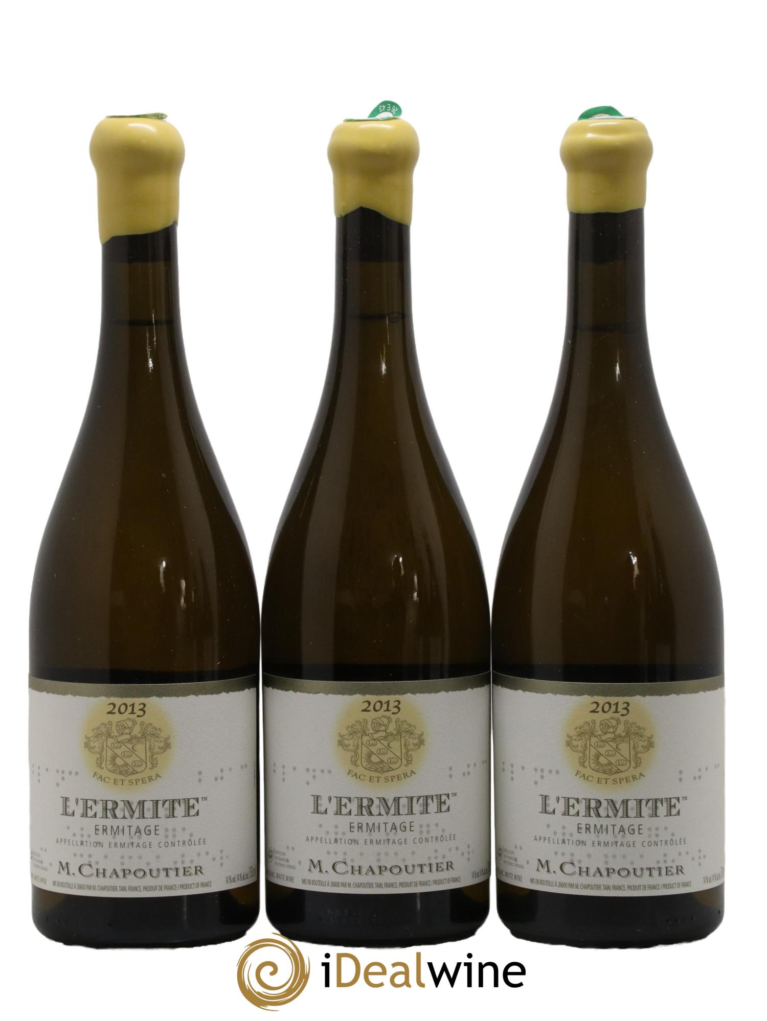Hermitage Ermitage l'Ermite Chapoutier 2013 - Lot de 3 bouteilles - 0