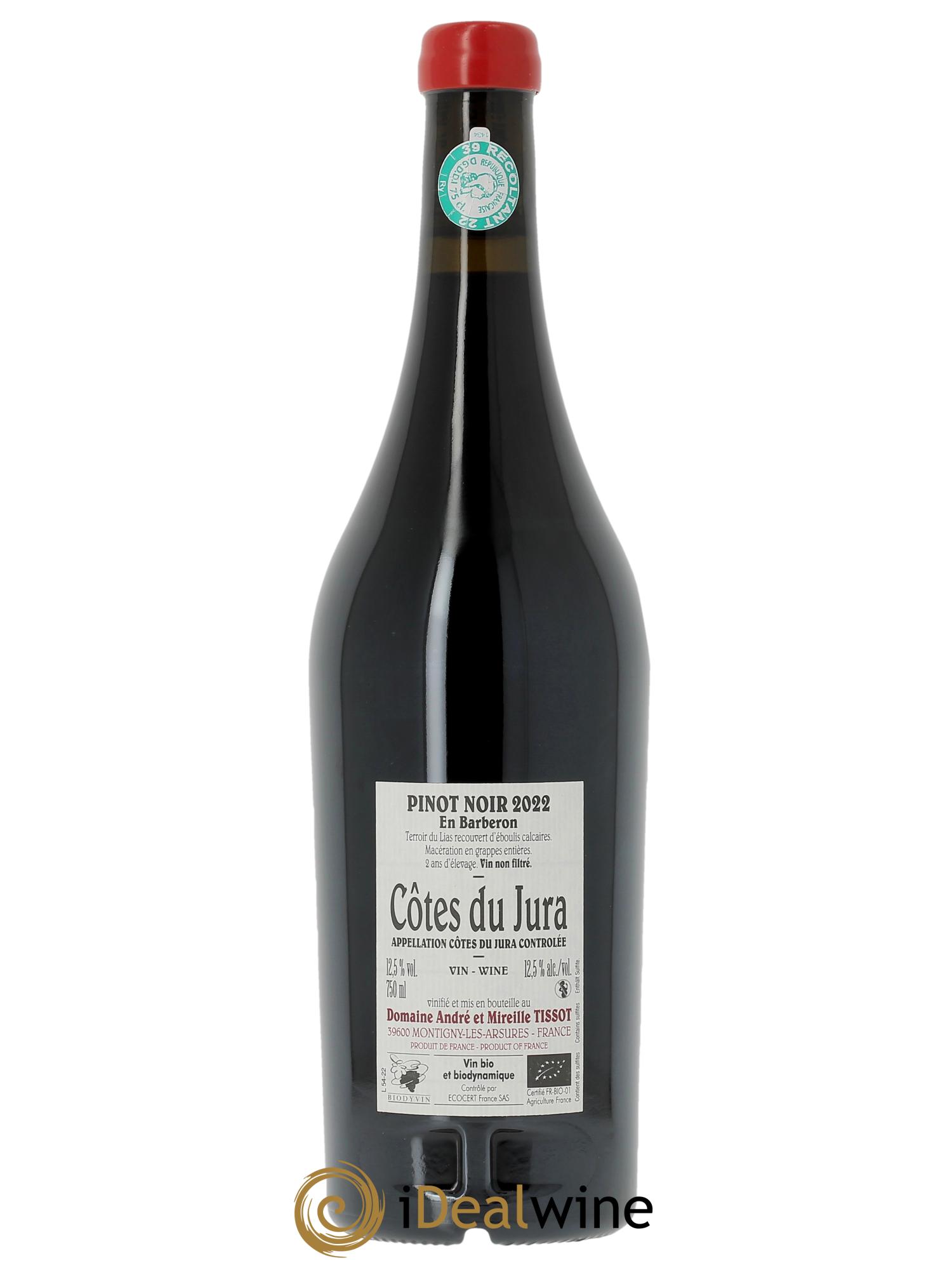 Côtes du Jura En Barberon Bénédicte et Stéphane Tissot 2022 - Posten von 1 Flasche - 1