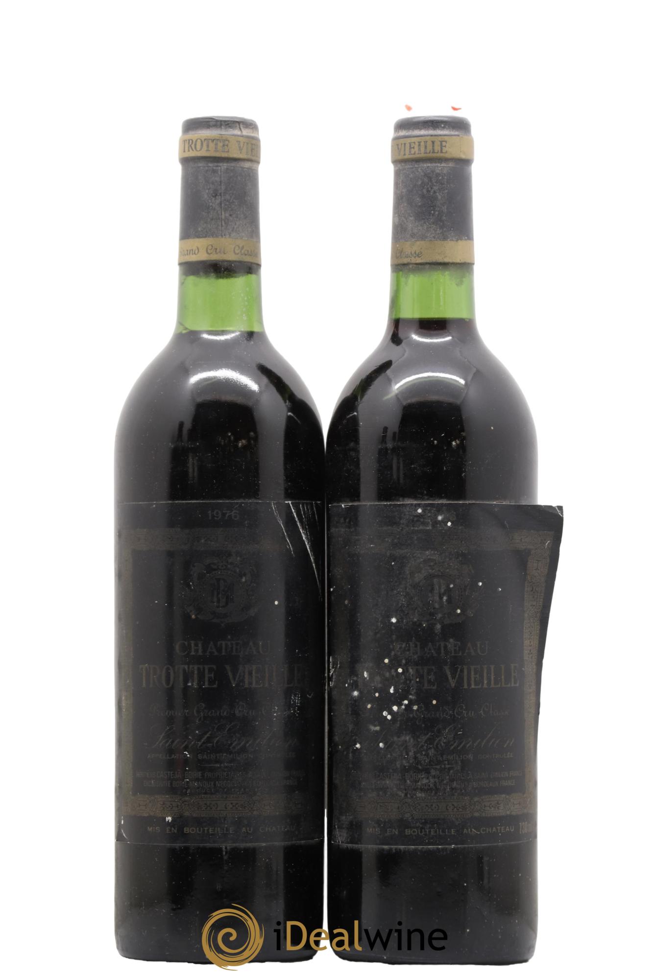 Château Trotte Vieille 1er Grand Cru Classé B 1976 - Lot de 2 bouteilles - 0