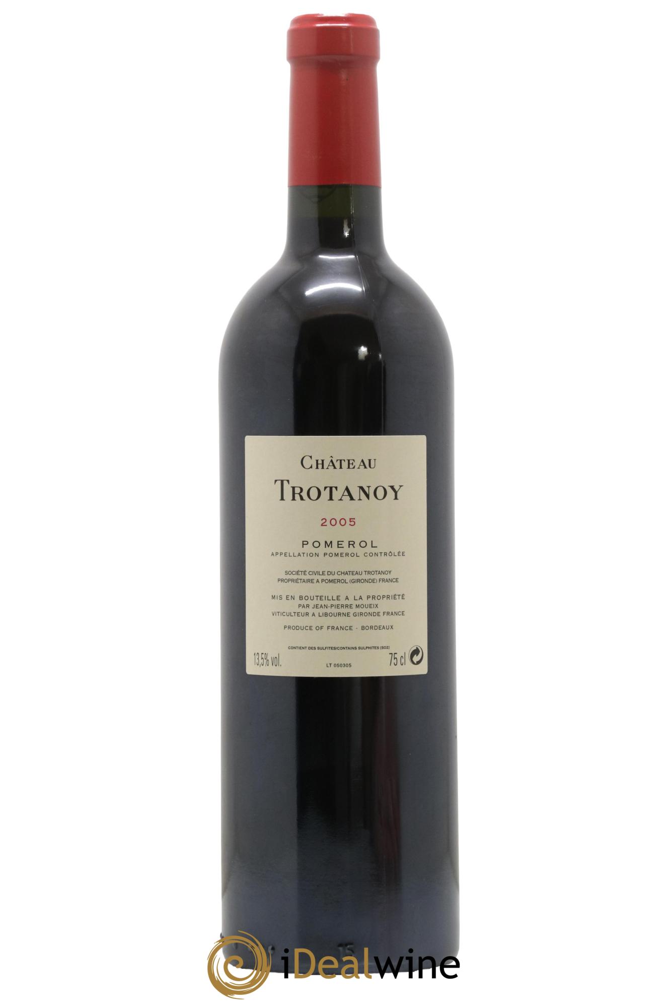 Château Trotanoy 2005 - Lot de 1 bouteille - 1
