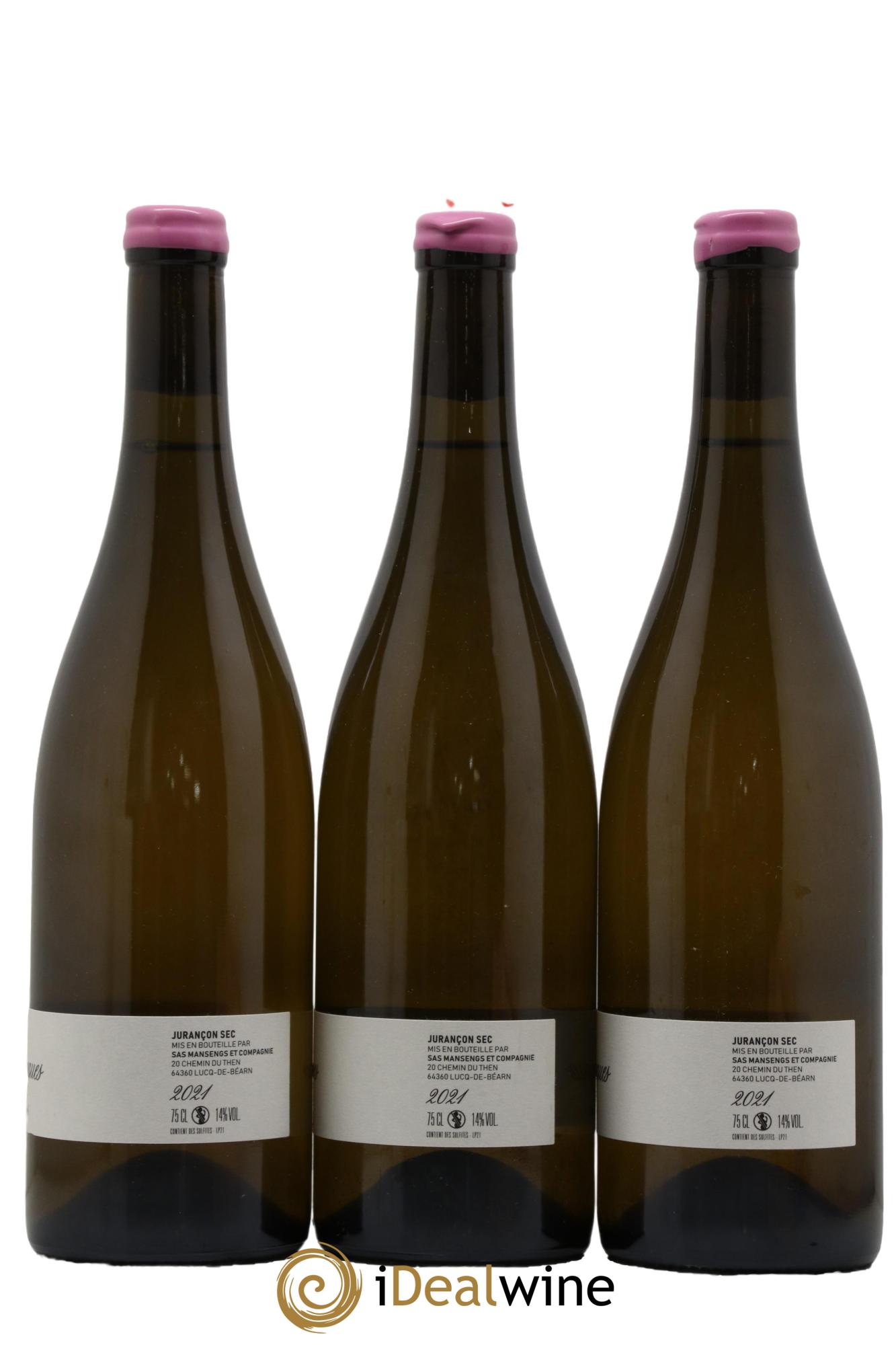 Jurançon sec Poudingues Jean-Baptiste Semmartin 2021 - Posten von 3 Flaschen - 1