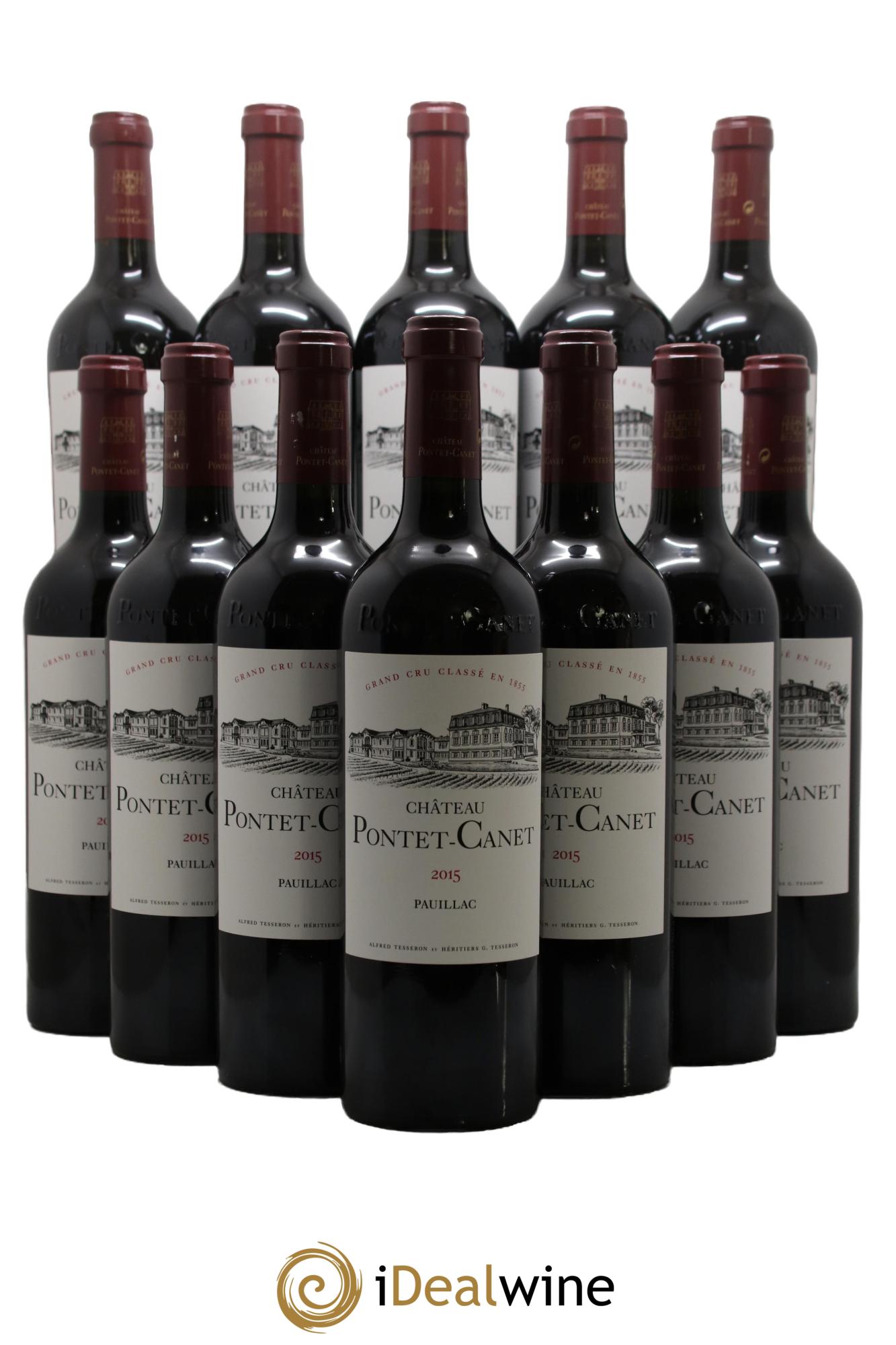 Château Pontet Canet 5ème Grand Cru Classé 2015 - Posten von 12 Flaschen - 0