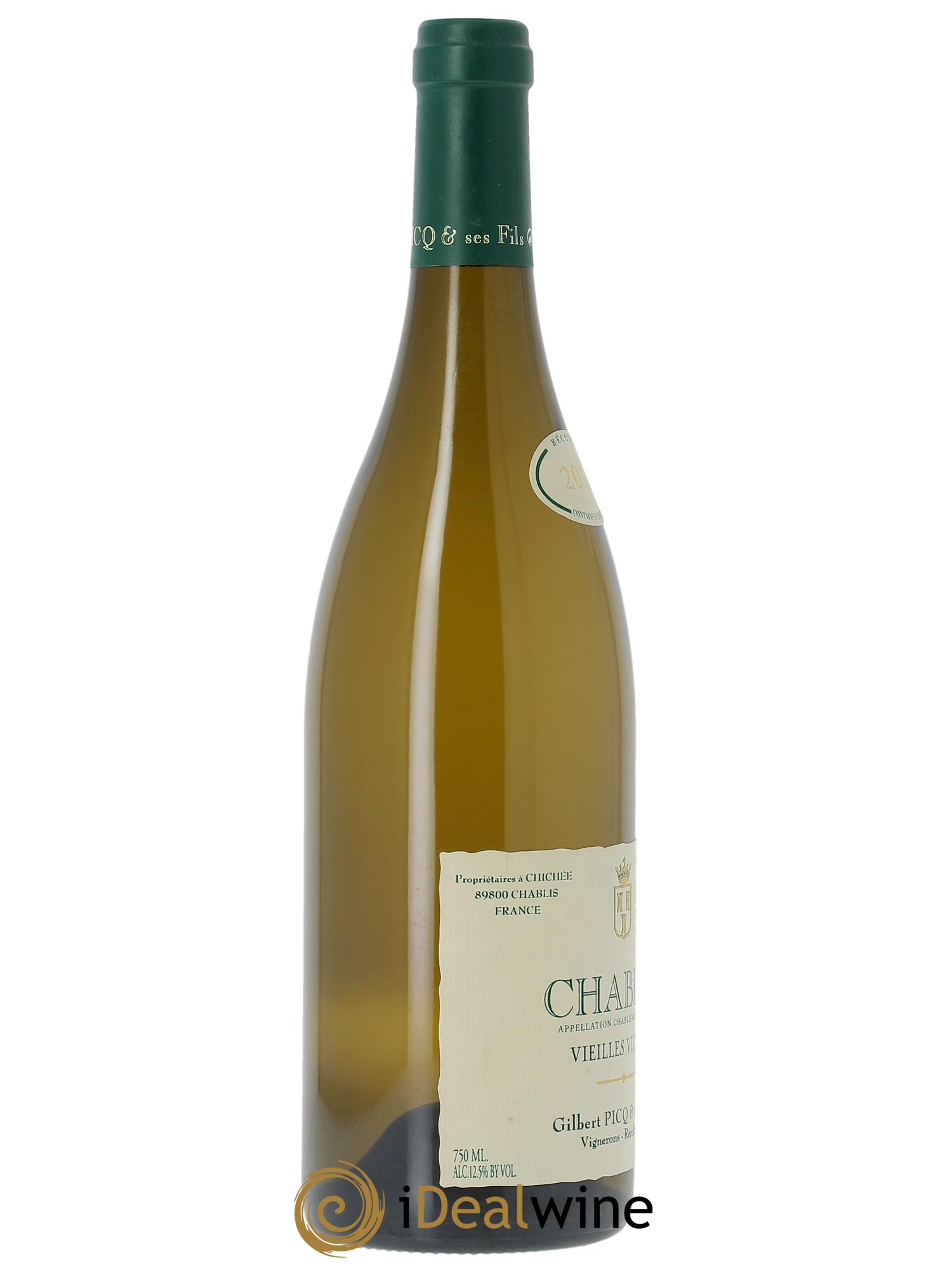 Chablis Vieilles vignes  Gilbert Picq et Fils 2014 - Lot de 1 bouteille - 1