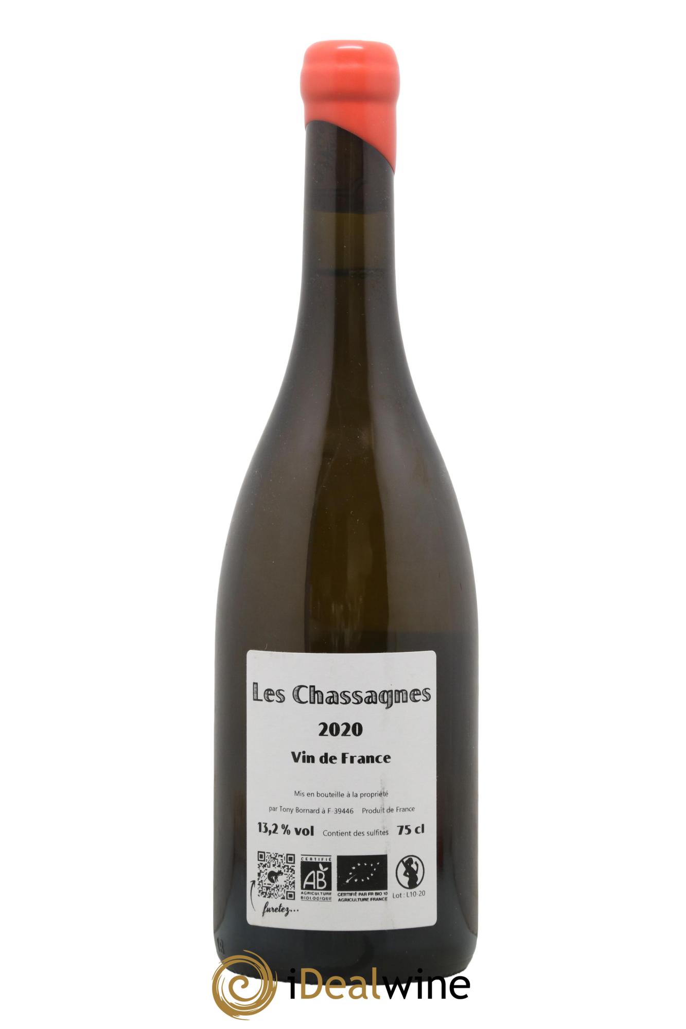 Vin de France Les Chassagnes Savagnin Ouillé Bornard 2020 - Lot de 1 bouteille - 1
