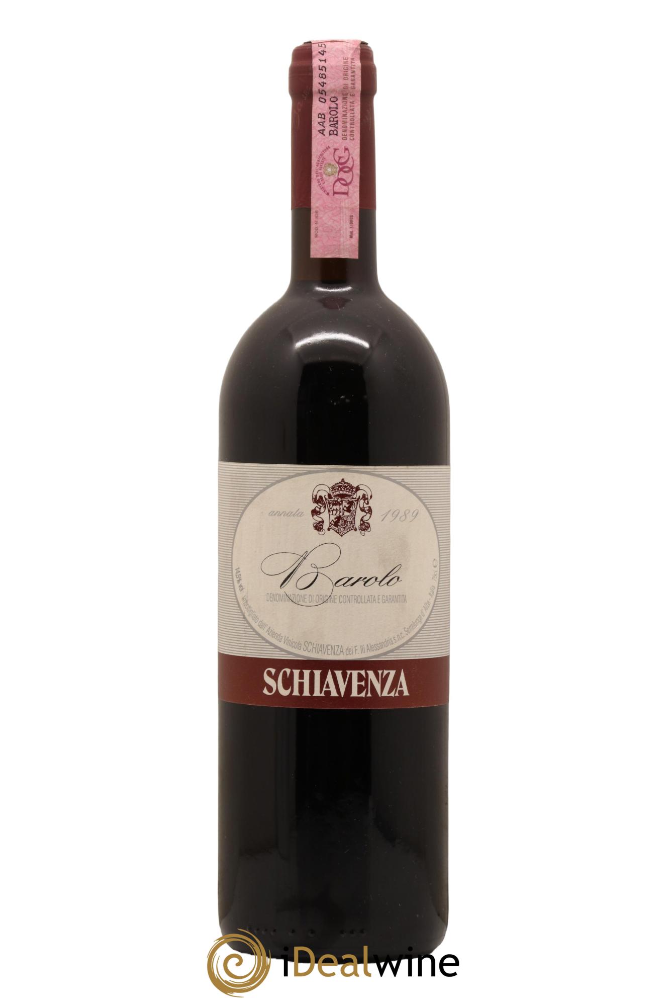 Barolo Schiavenza 1989 - Lot de 1 bouteille - 0