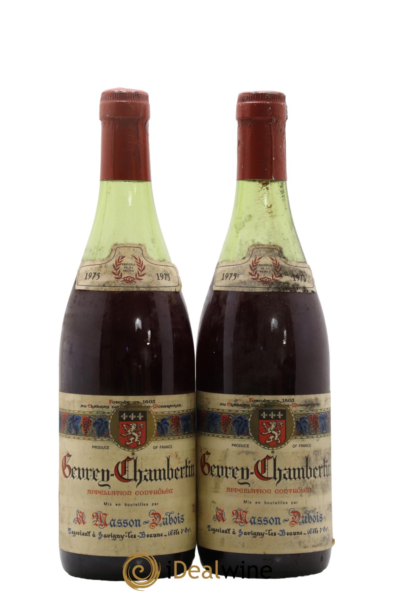 Gevrey-Chambertin A. Masson-Dubois 1975 - Posten von 2 Flaschen - 0