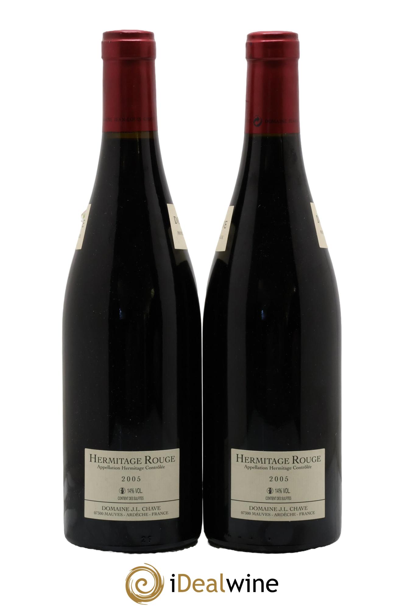 Hermitage Jean-Louis Chave 2005 - Lot of 2 bottles - 1