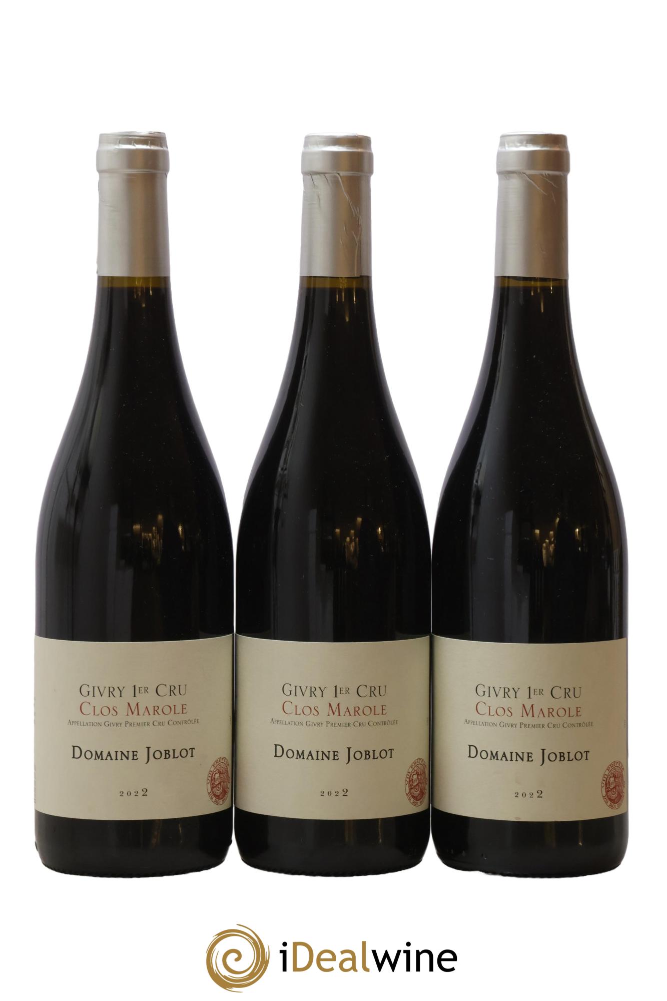 Givry 1er Cru Clos Marole Joblot (Domaine)  2022 - Posten von 3 Flaschen - 0