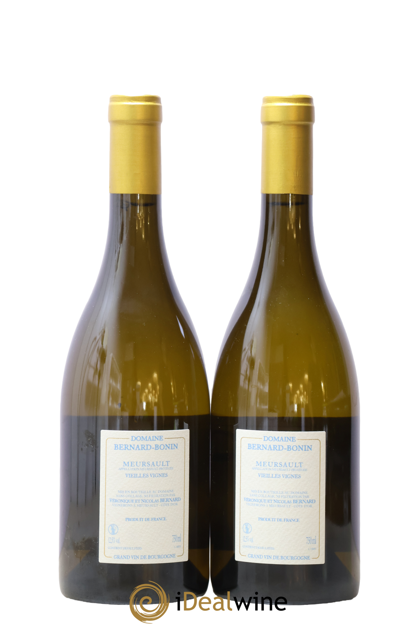 Meursault Vieilles Vignes Bernard Bonin 2018 - Lotto di 2 bottiglie - 1
