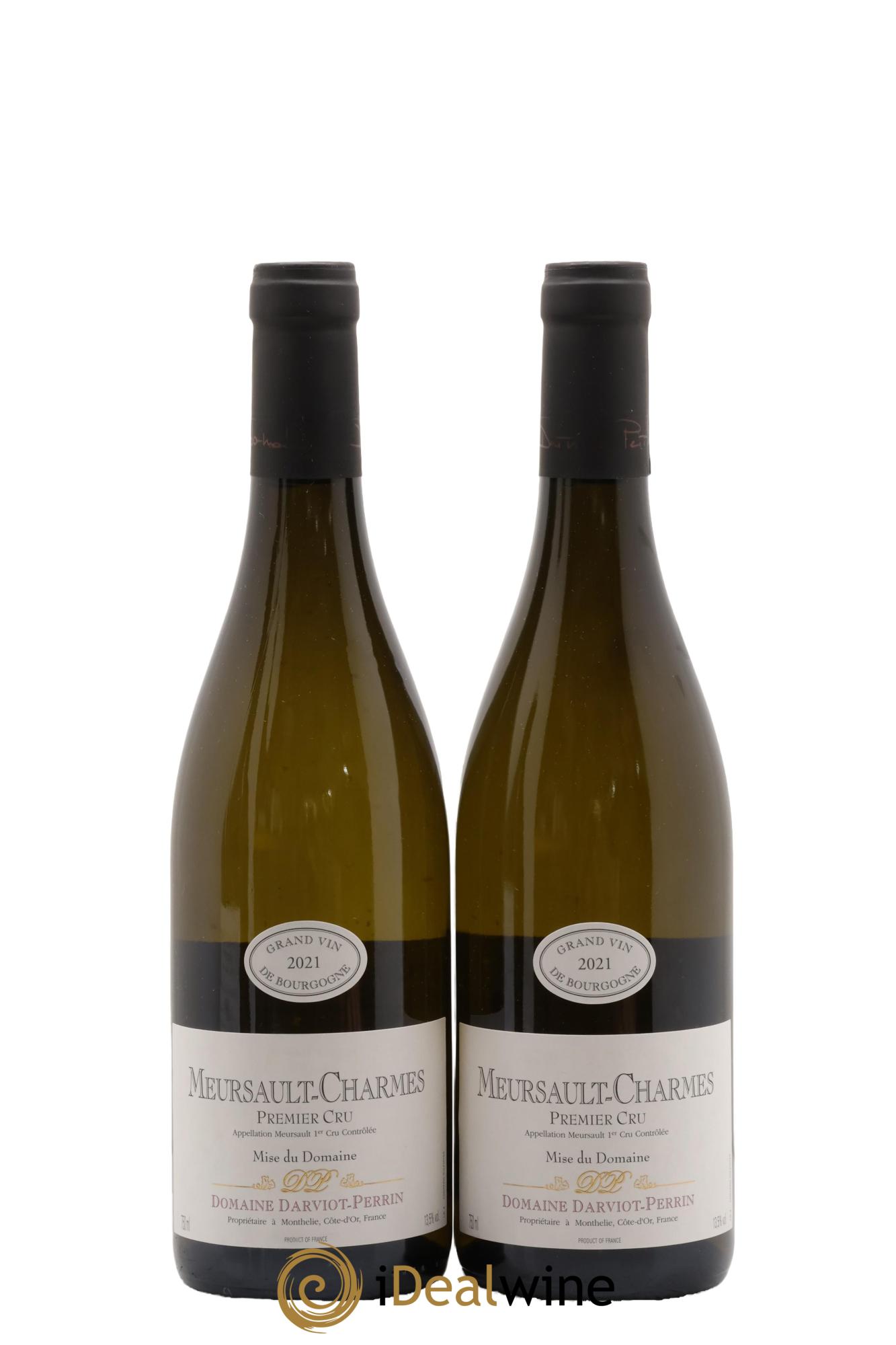 Meursault 1er Cru Charmes Domaine Darviot-Perrin 2021 - Lot de 2 bouteilles - 0