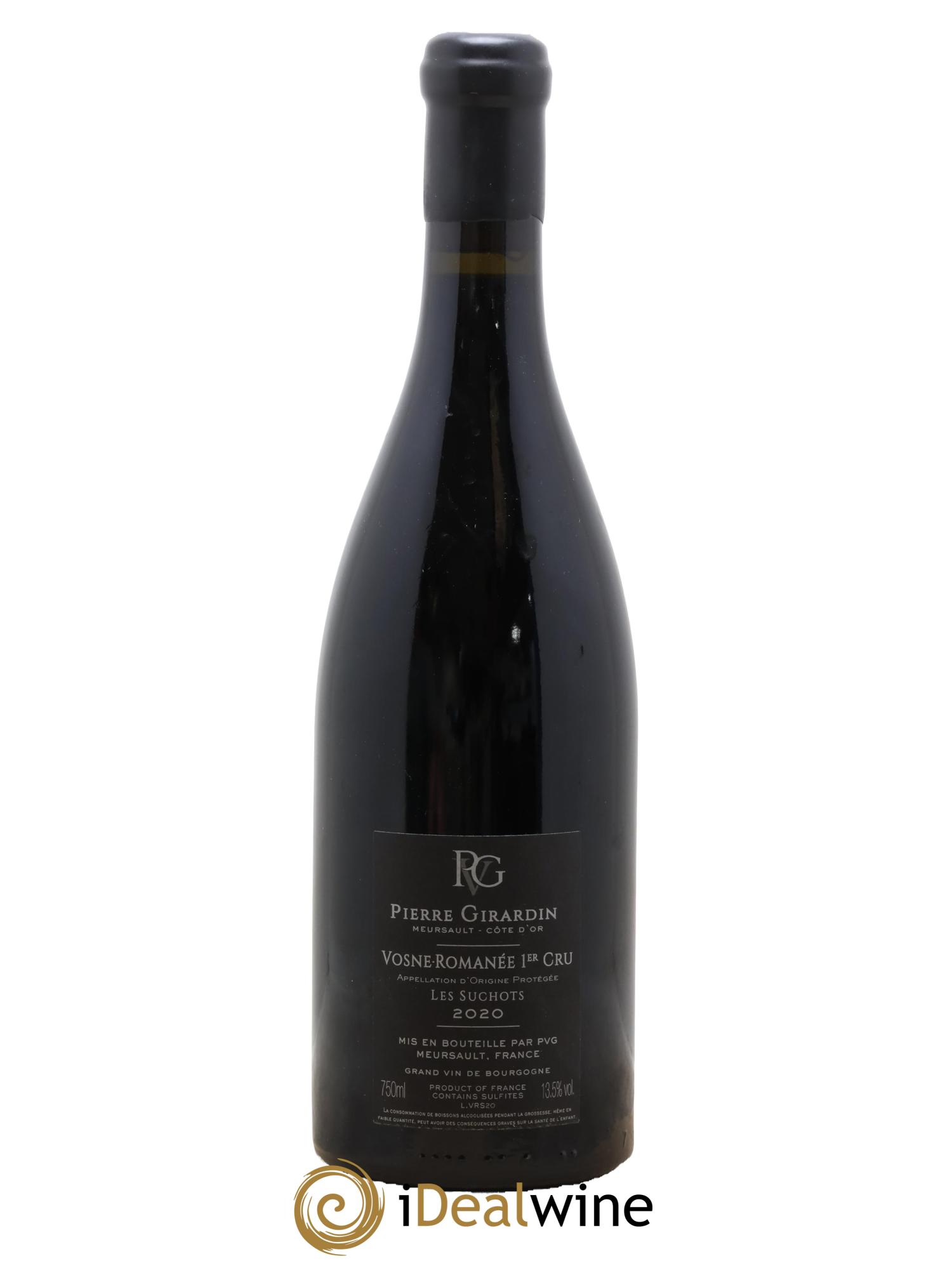 Vosne-Romanée 1er Cru Les Suchots Pierre Girardin 2020 - Lot de 1 bouteille - 1