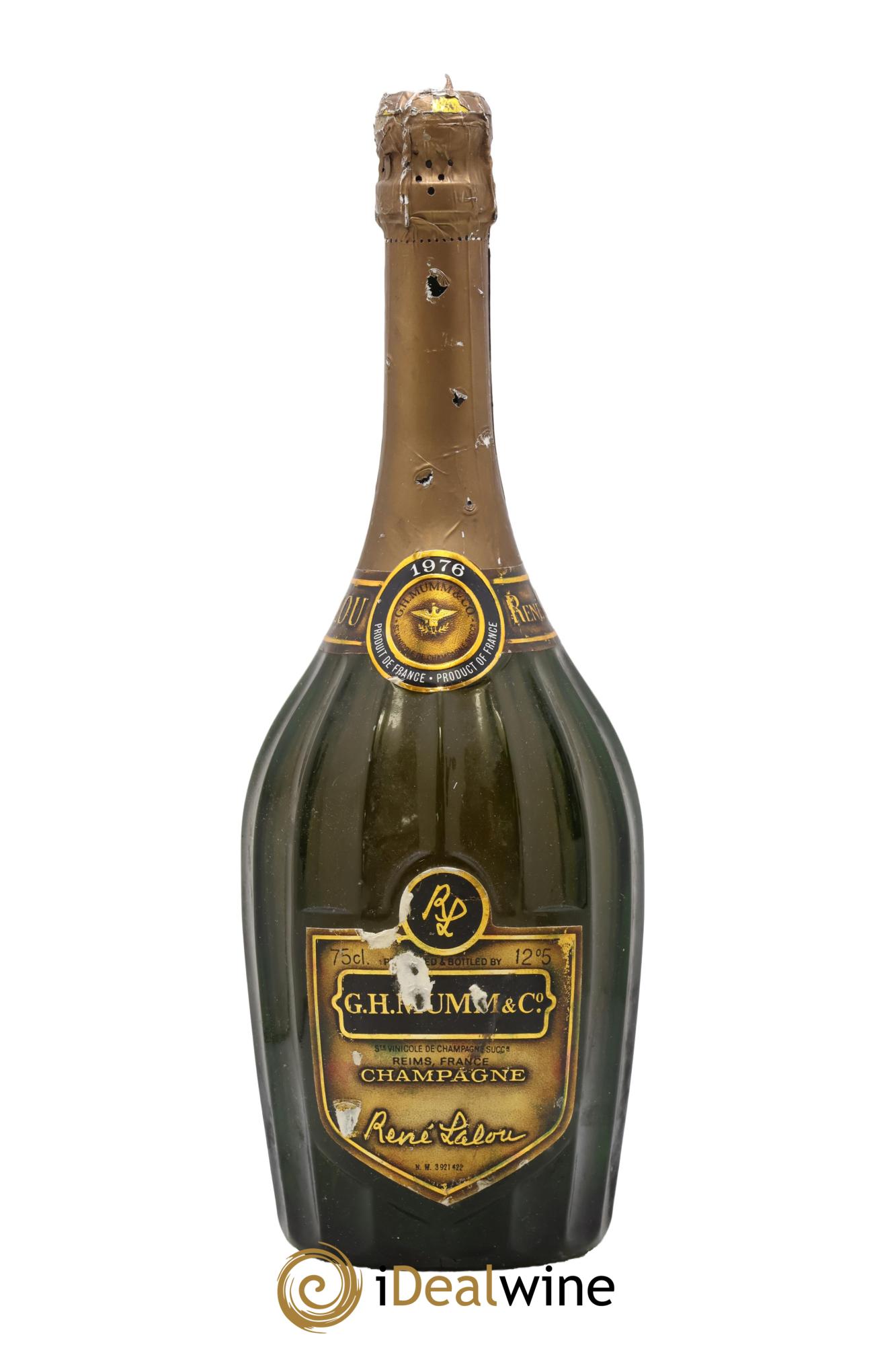 René Lalou Mumm 1976 - Lot de 1 bouteille - 0
