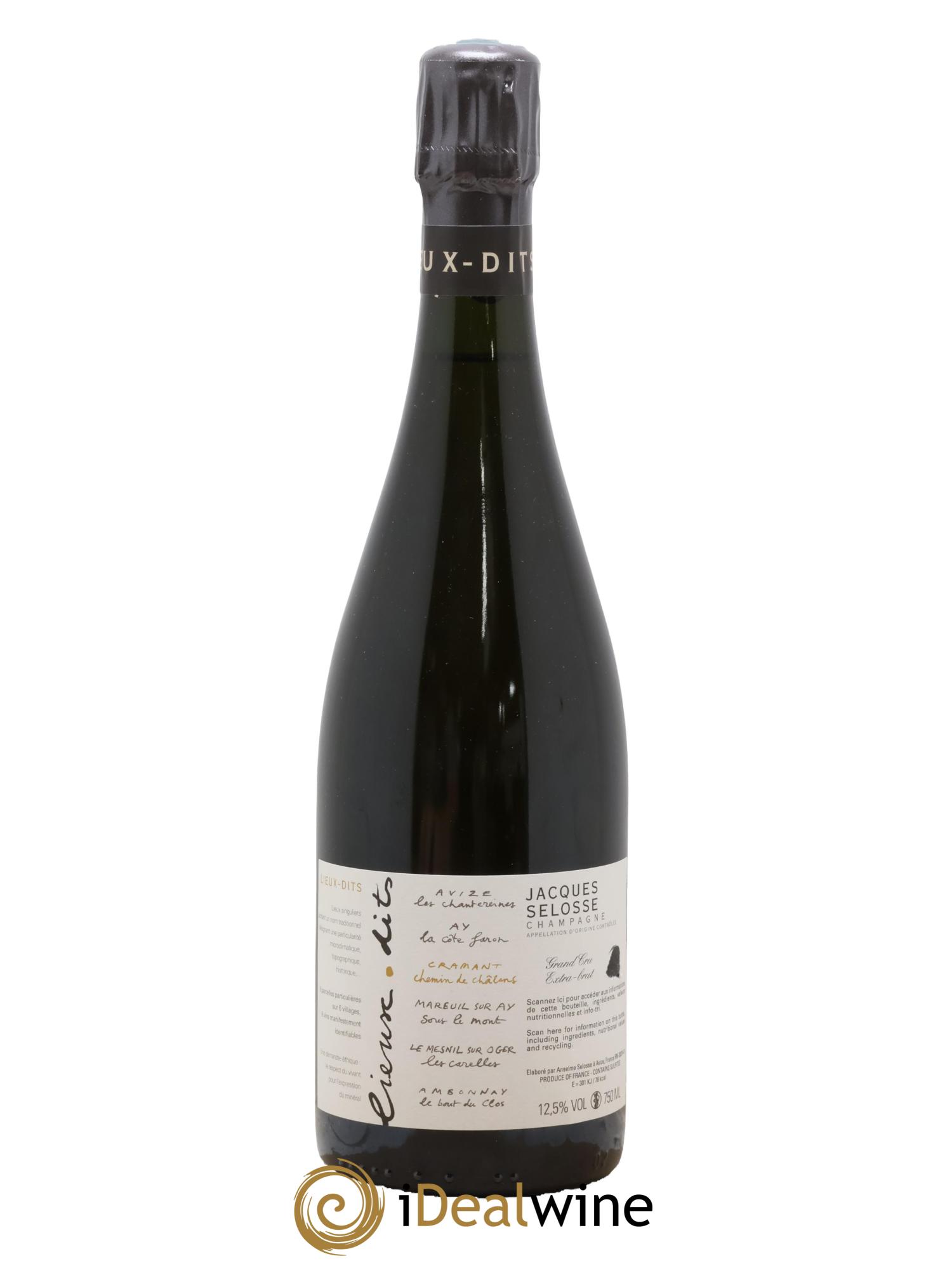 Cramant Chemin de Châlons Grand Cru Extra-Brut Jacques Selosse - Lot de 1 bouteille - 0