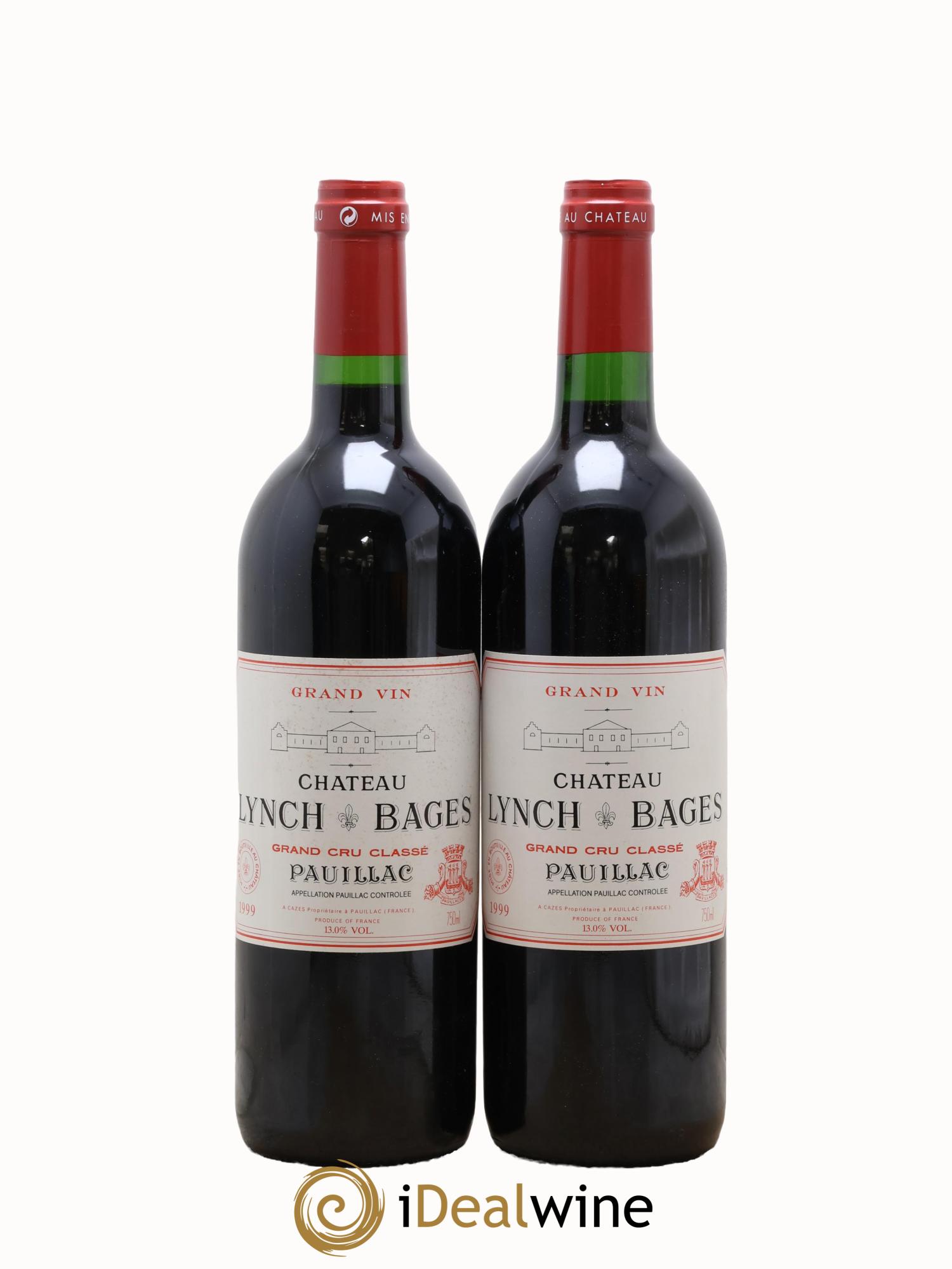 Château Lynch Bages 5ème Grand Cru Classé 1999 - Lot of 2 bottles - 0