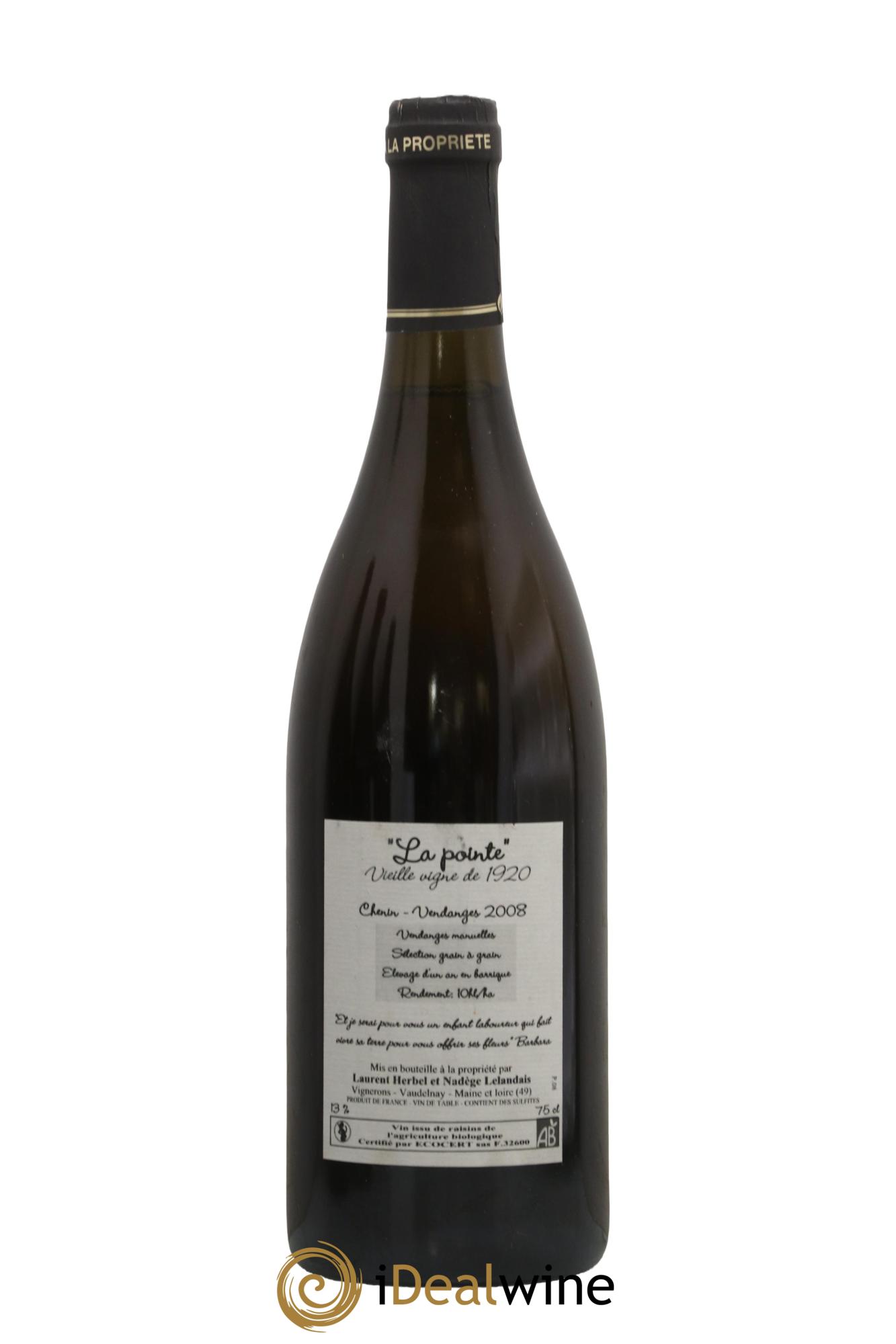 Vin de France La Pointe Vieilles Vignes Herbel 2008 - Posten von 1 Flasche - 1
