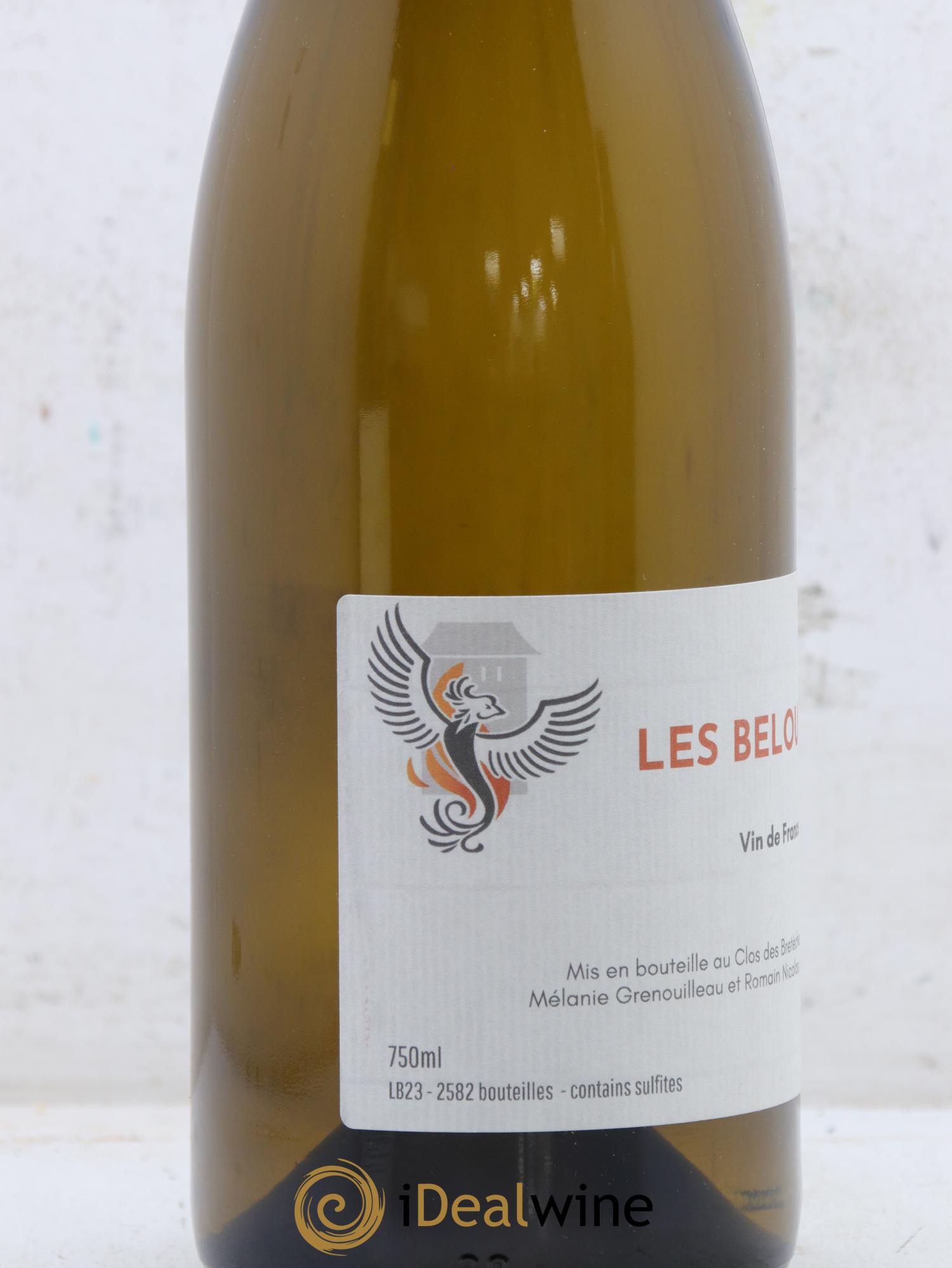 Vin de France Les Belouines Clos des Bretèches 2023 - Lot de 1 bouteille - 1