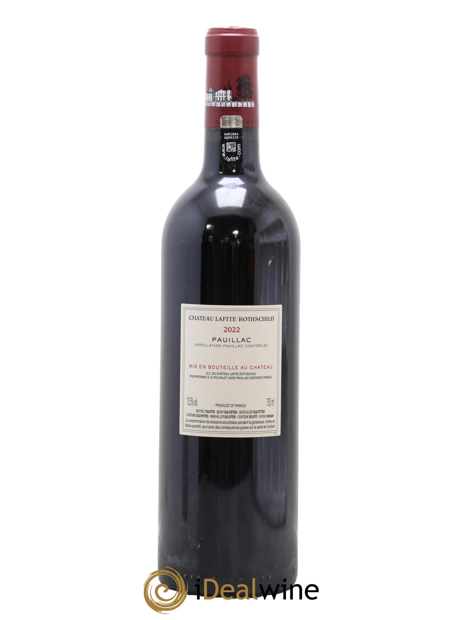 Château Lafite Rothschild 1er Grand Cru Classé 2022 - Lot of 1 bottle - 1