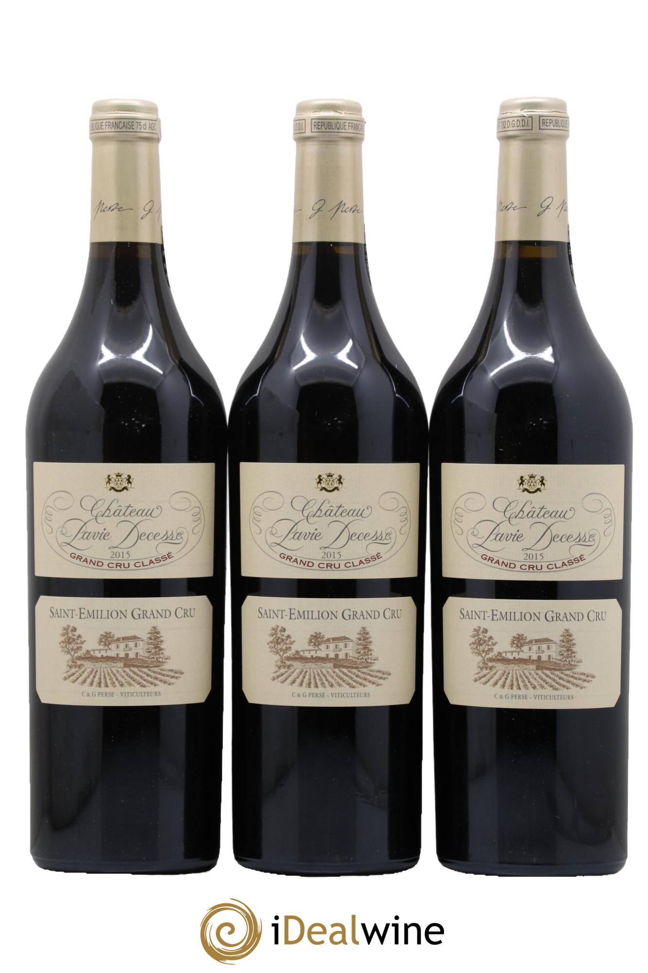 Château Pavie Decesse Grand Cru Classé 2015 - Lot de 3 bouteilles - 0
